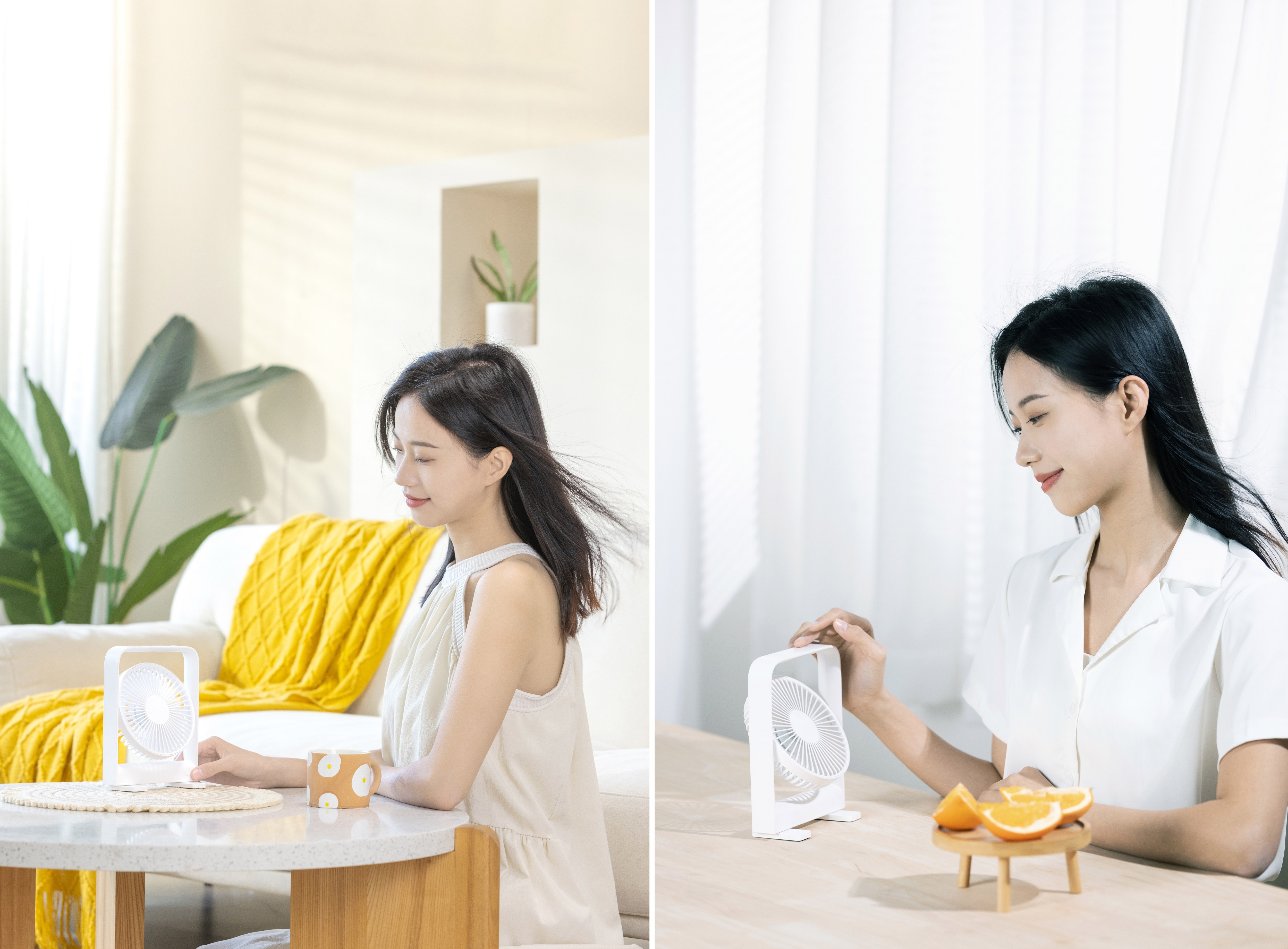 Slim 6 inch desktop fan，Magnetic design, can be sucked anywhere，Rotatable feet, free posture adjustment，A small fan that can also be used on the boat，Multifunctional design，multi-scenario application，Convenient storage, does not take up space，