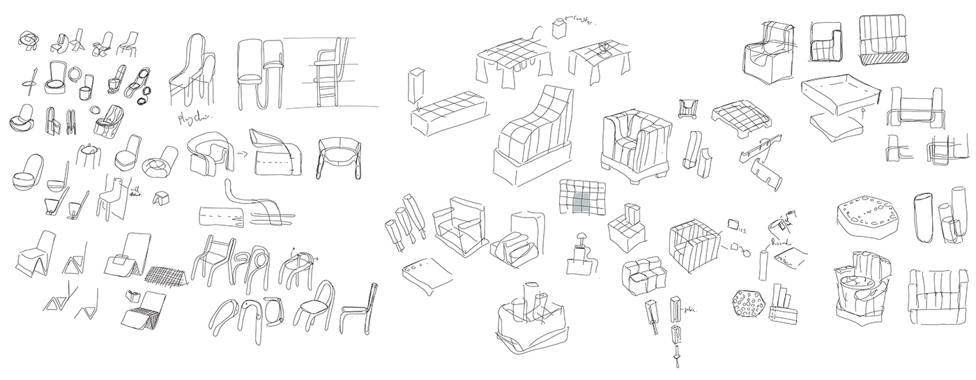 Buildner，Ergonomics，wool，chair，modularization，