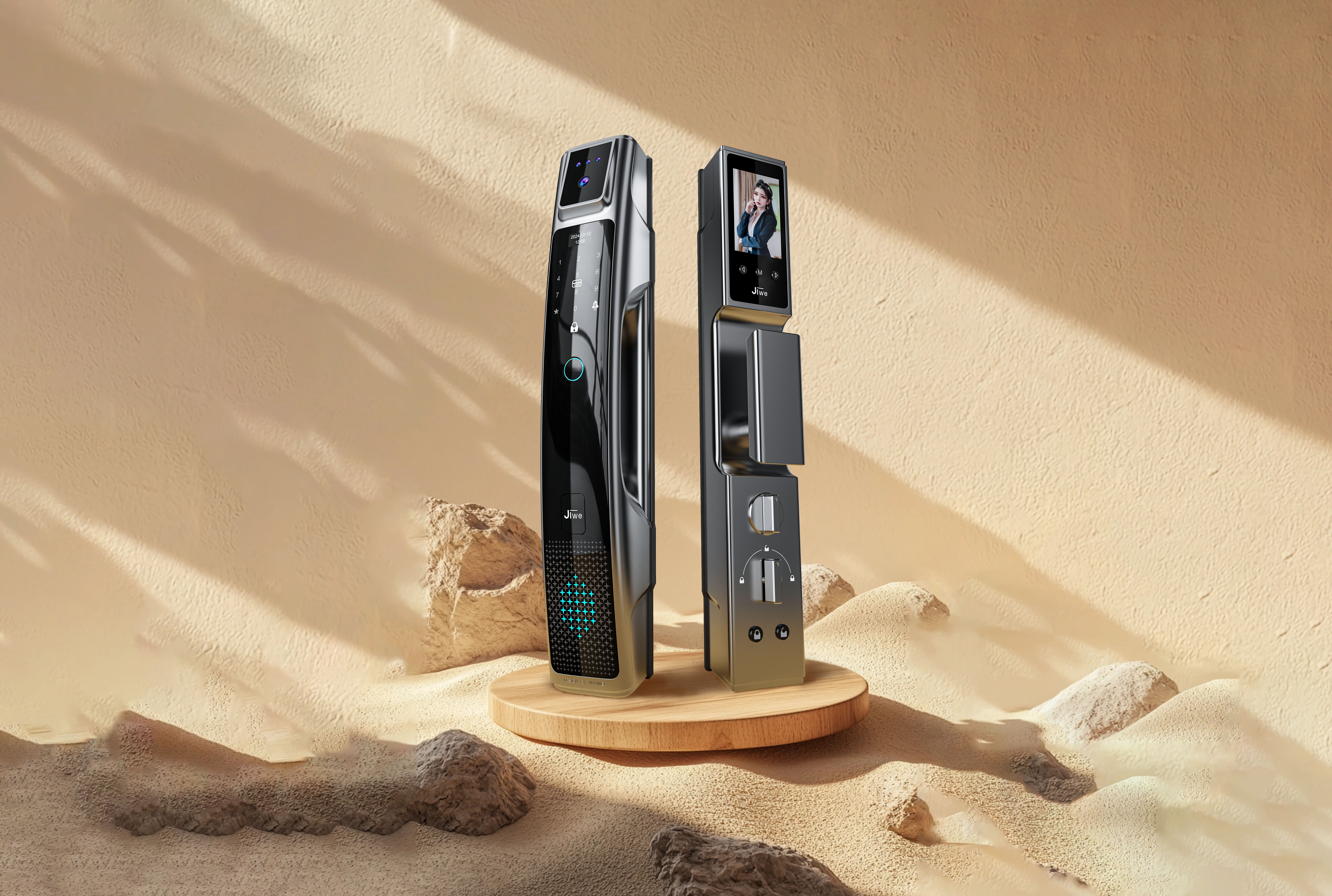 # Smart lock，# Fingerprint lock，# Smart door lock，# Smart Home，#Industrial Design，#Product design，# Products，# Design，