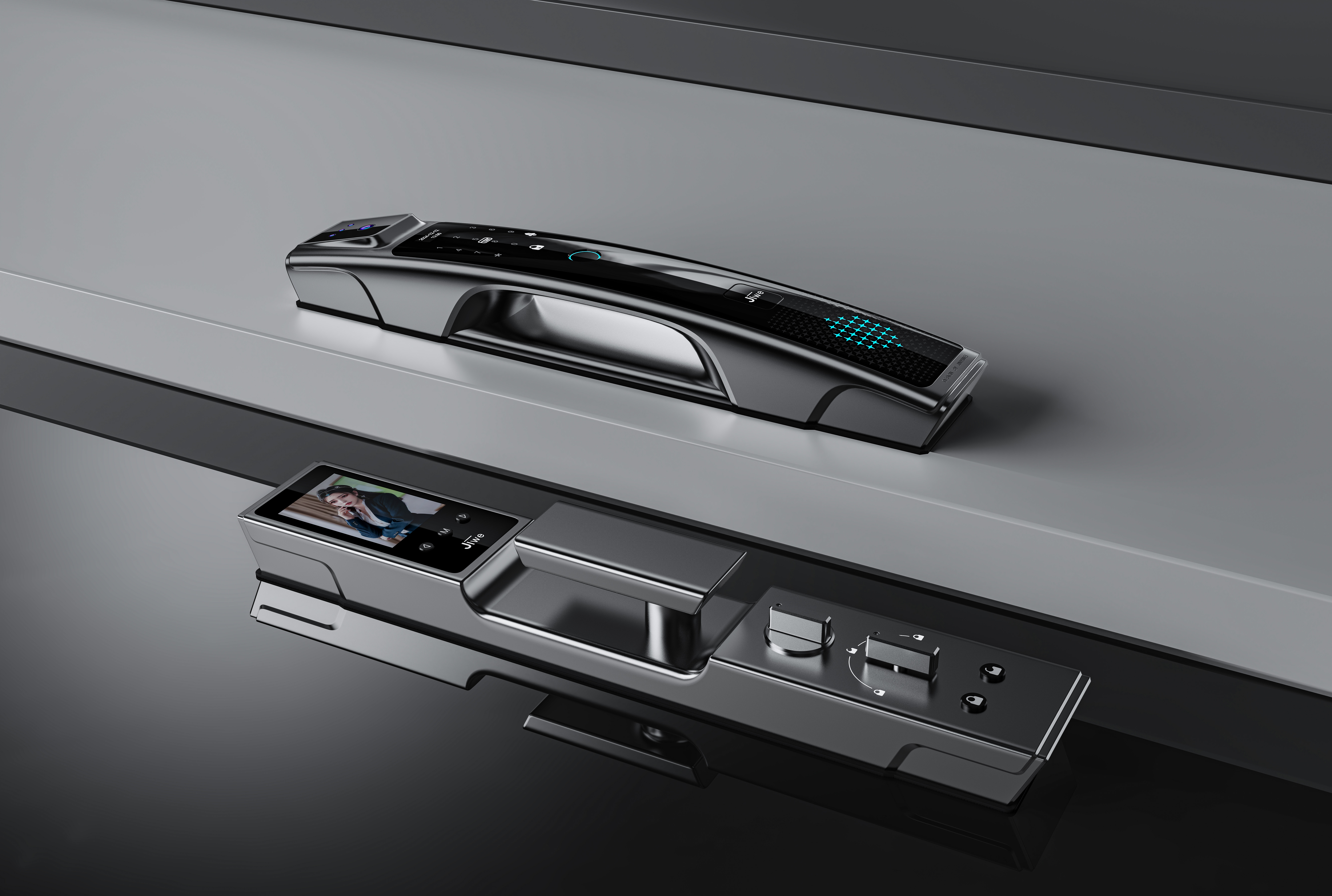 # Smart lock，# Fingerprint lock，# Smart door lock，# Smart Home，#Industrial Design，#Product design，# Products，# Design，