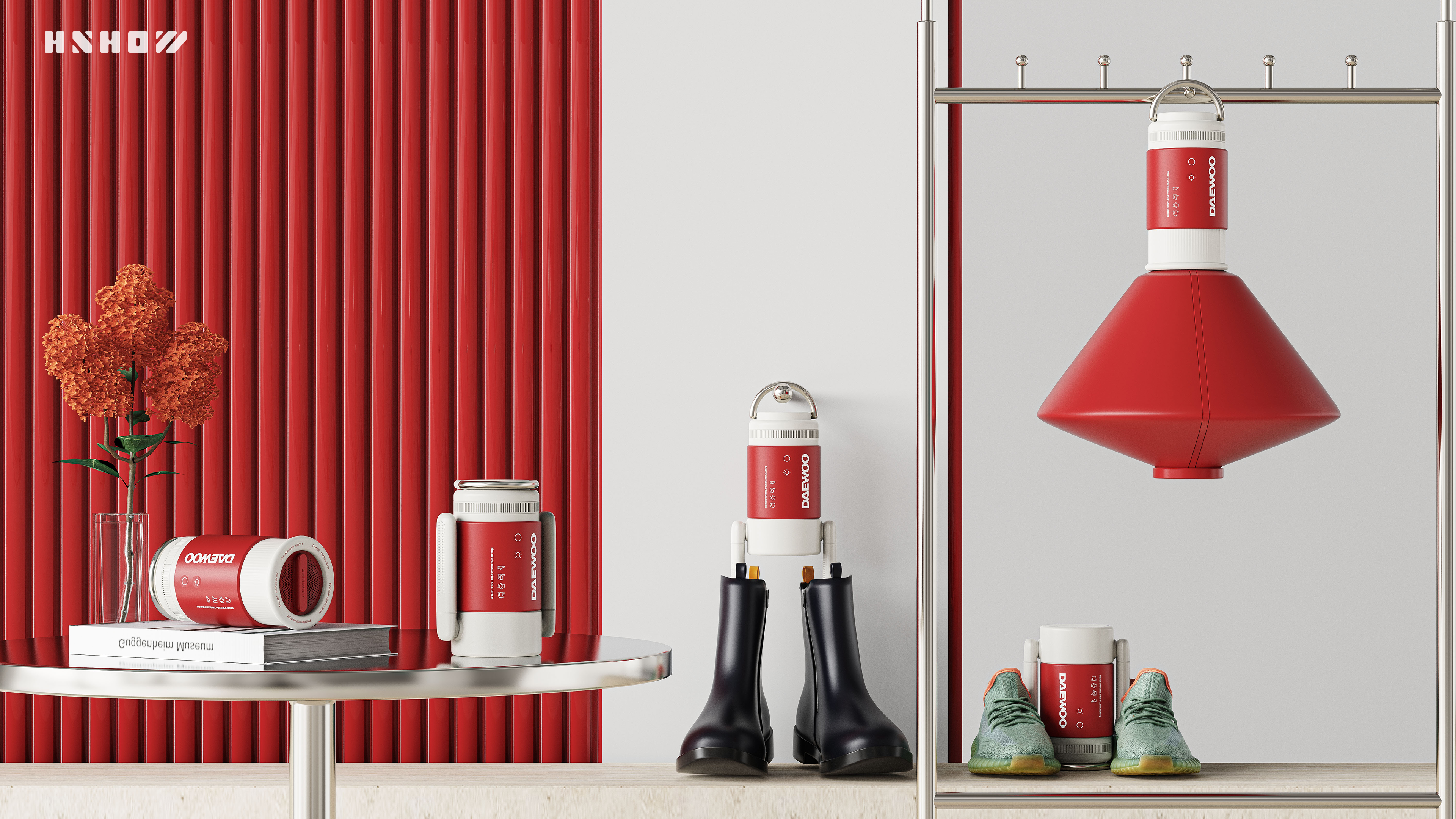 Design，industrial design，small home appliances，Shoe dryer，multi-function，damp，comfortable，life，