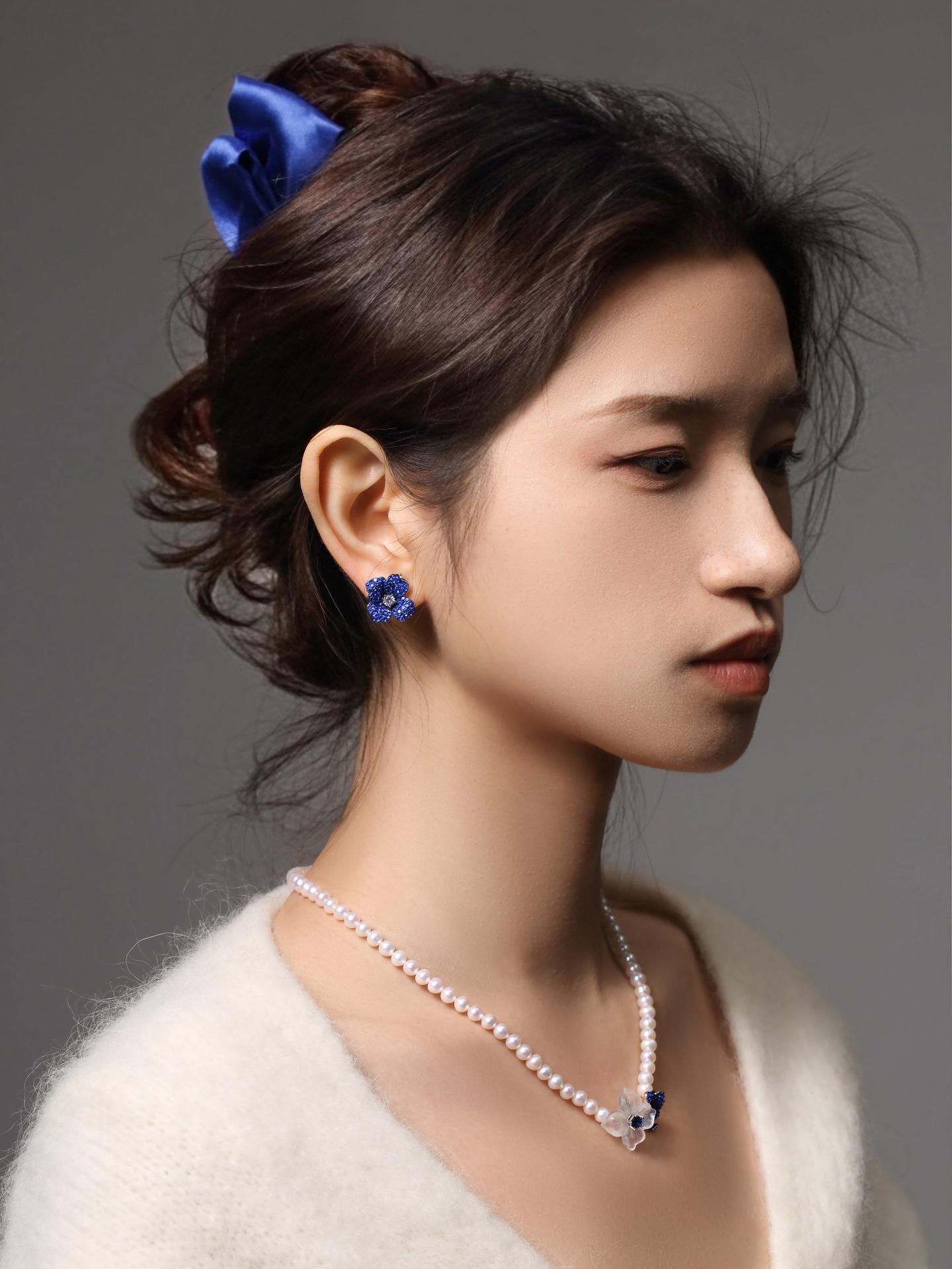 Pearl Necklace，Earrings，