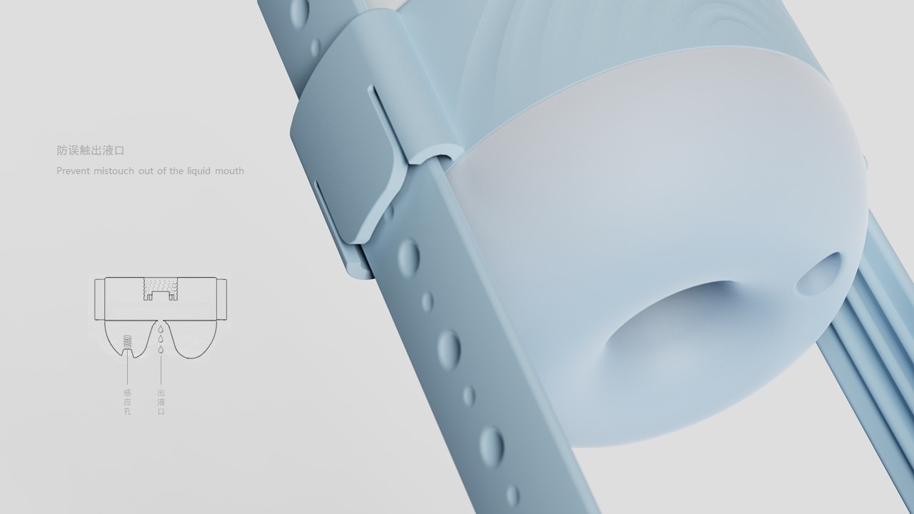 Product Design of Toilet Cleaning Machine，product design，Sanitary products ，Blue Baby，