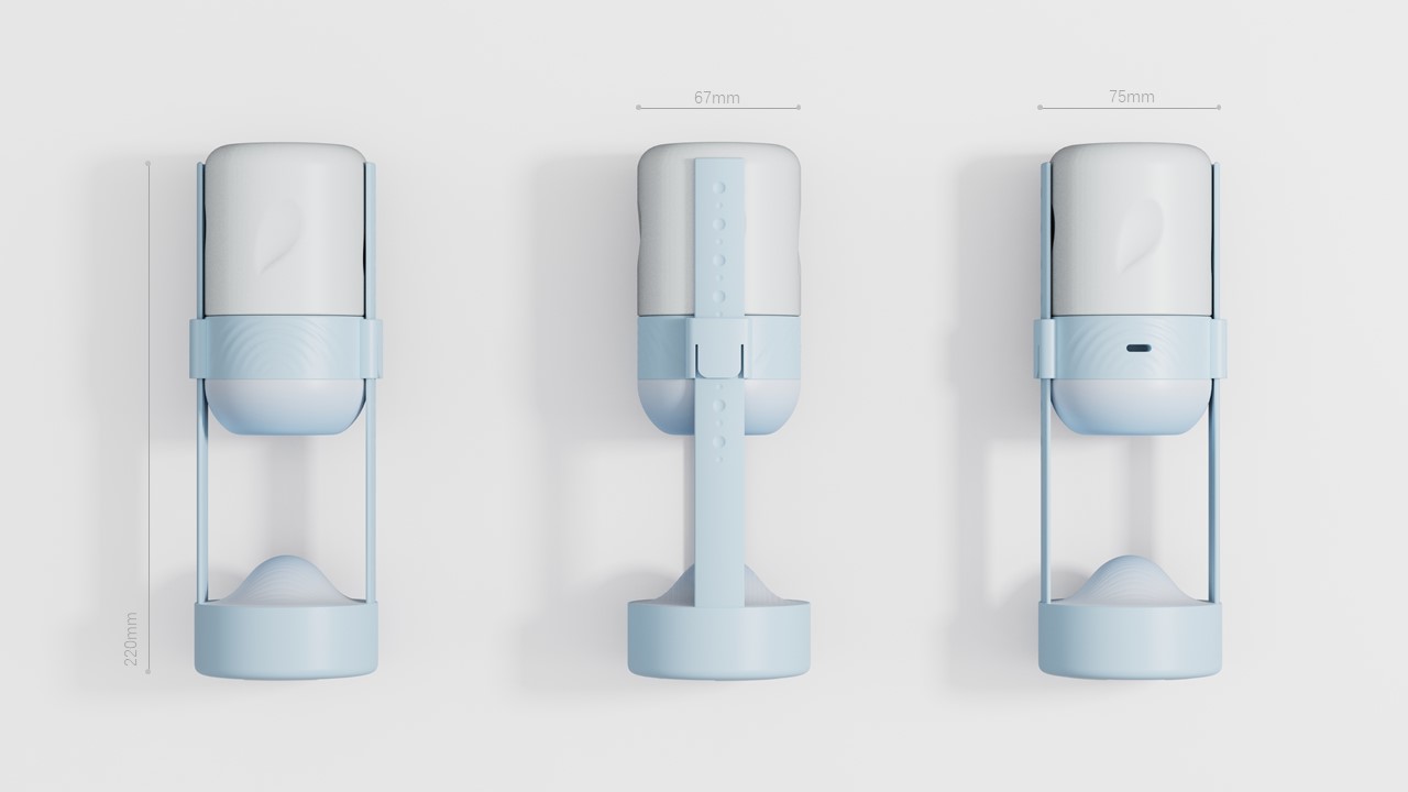 Product Design of Toilet Cleaning Machine，product design，Sanitary products ，Blue Baby，