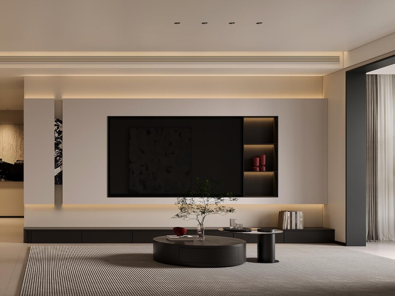 # Modern Minimalism，# Linxia Decoration Design，# Warm home，# The look of home，# Home Decoration Share，# Every home is worth the heart，# Space Design，# Interior Design，