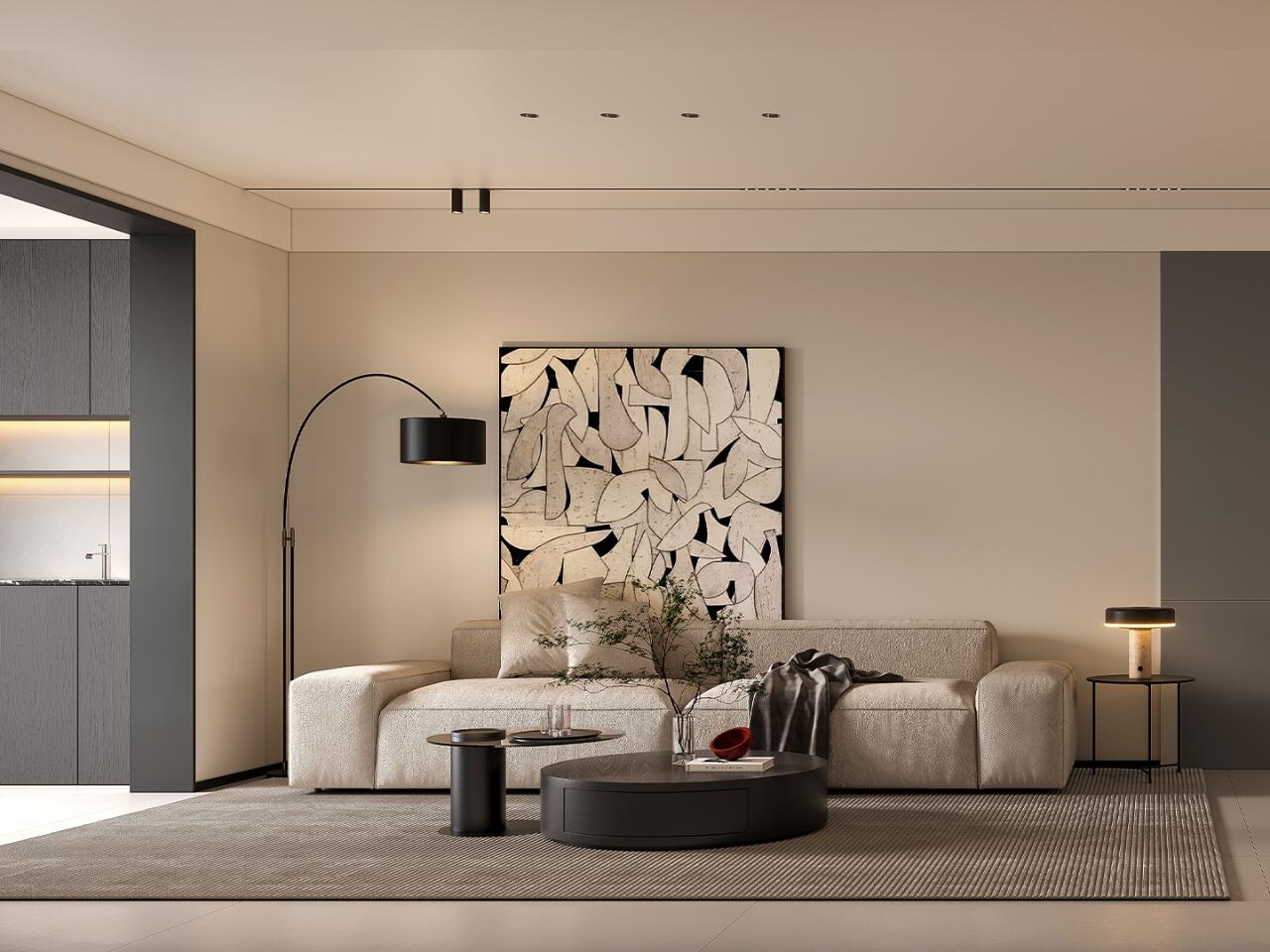 # Modern Minimalism，# Linxia Decoration Design，# Warm home，# The look of home，# Home Decoration Share，# Every home is worth the heart，# Space Design，# Interior Design，