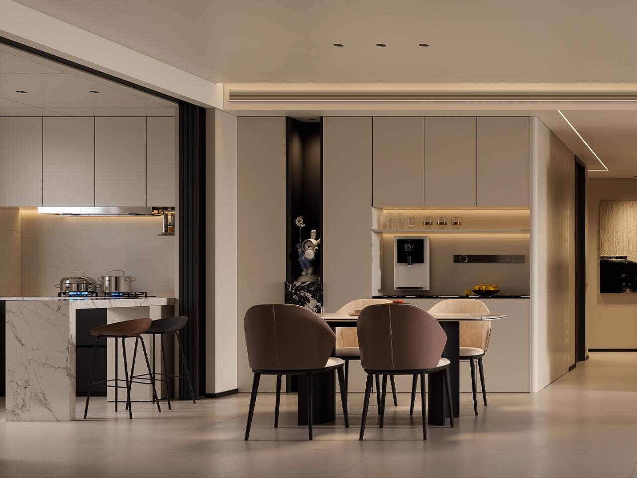 # Modern Minimalism，# Linxia Decoration Design，# Warm home，# The look of home，# Home Decoration Share，# Every home is worth the heart，# Space Design，# Interior Design，