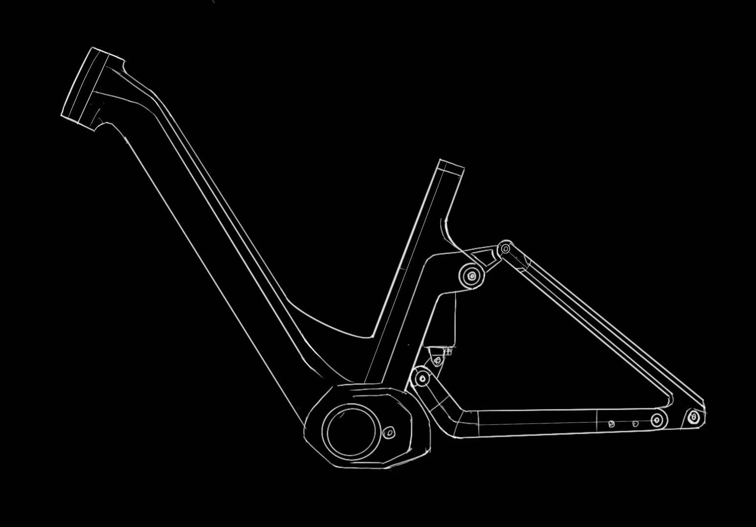 vehicle，Bicycle，e-bike，Original design，Tough design style，Soft Tail Bicycle，