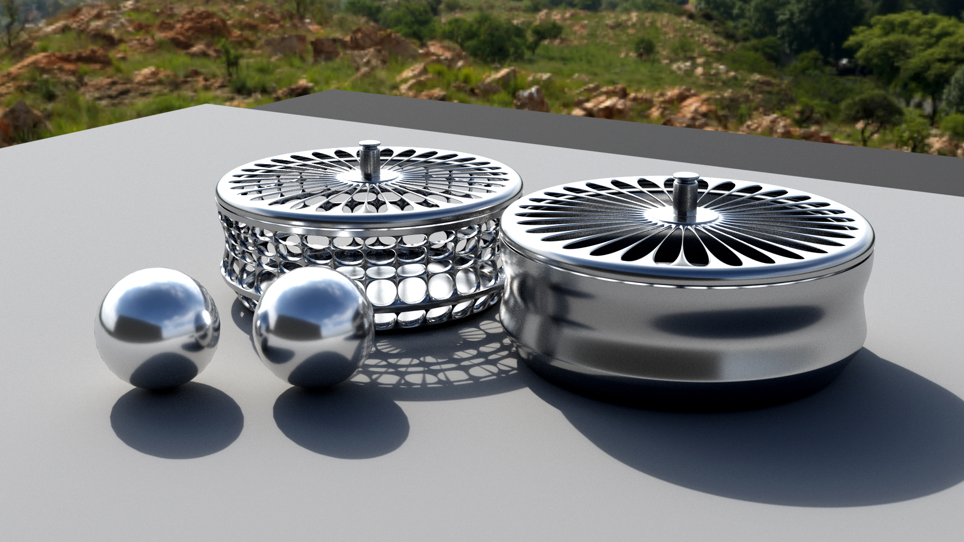 Hollowed out，container，geometry，