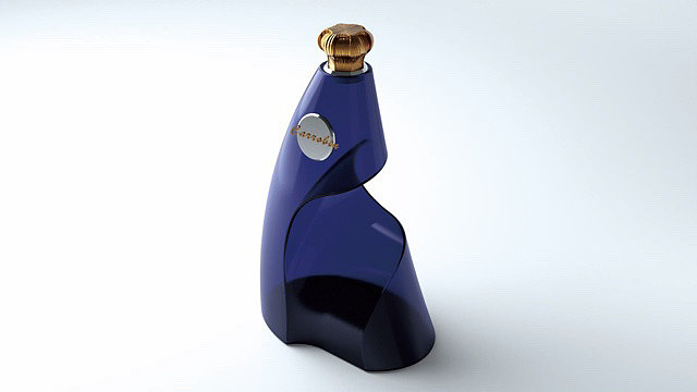 The wine bottle，