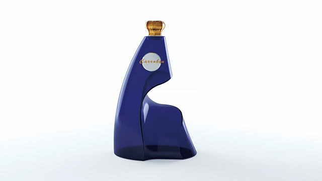 The wine bottle，