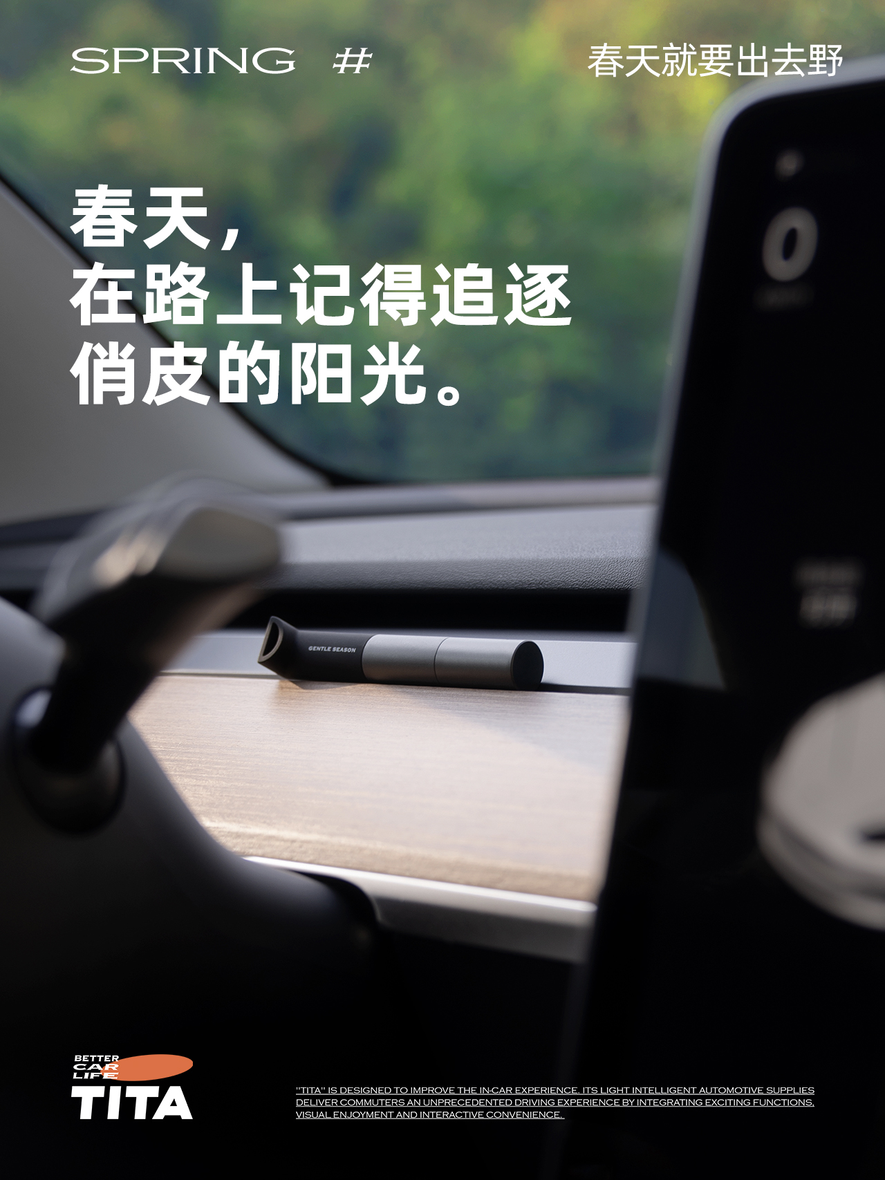 brand，TITA，Tesla，Car products，poster，