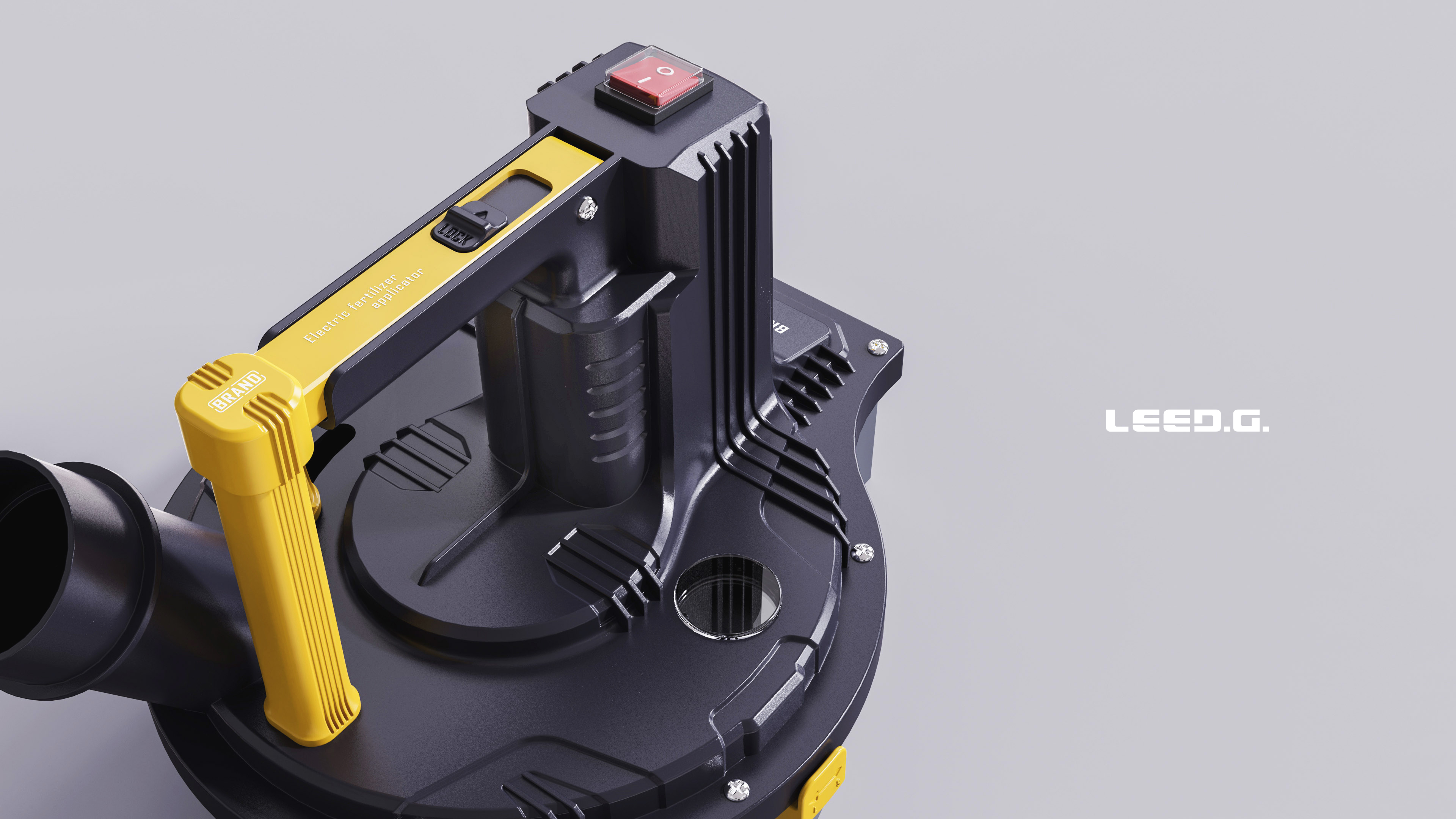 Professional equipment，electric fertilizer applicator，Welding cap，Rolls cart，Product appearance design，