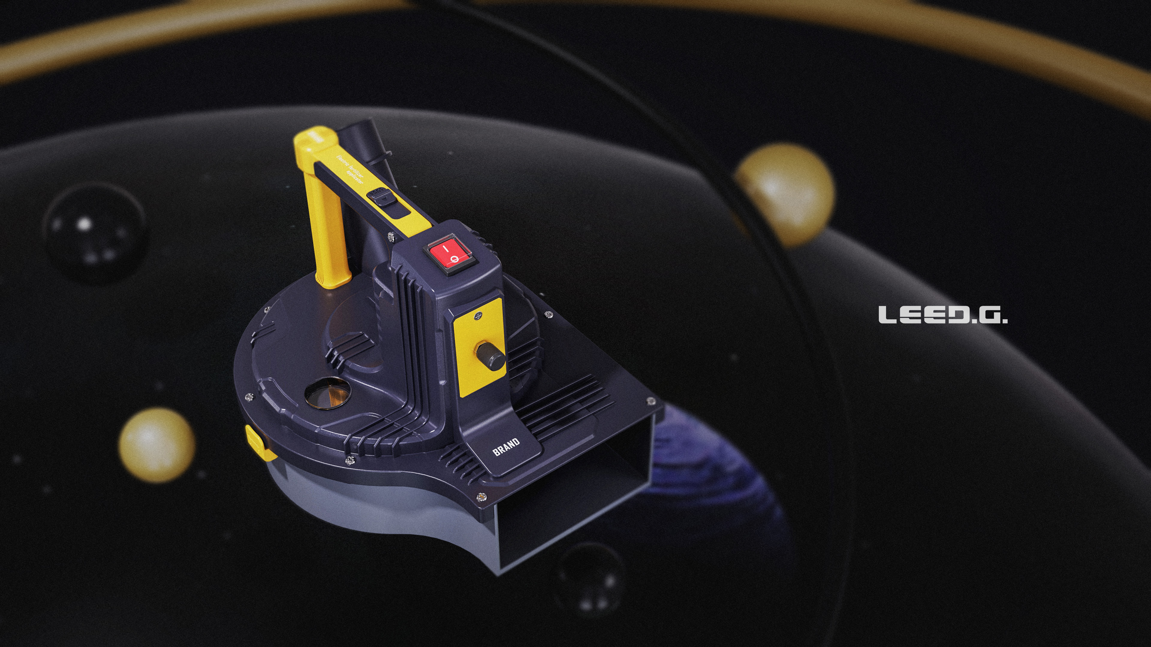 Professional equipment，electric fertilizer applicator，Welding cap，Rolls cart，Product appearance design，