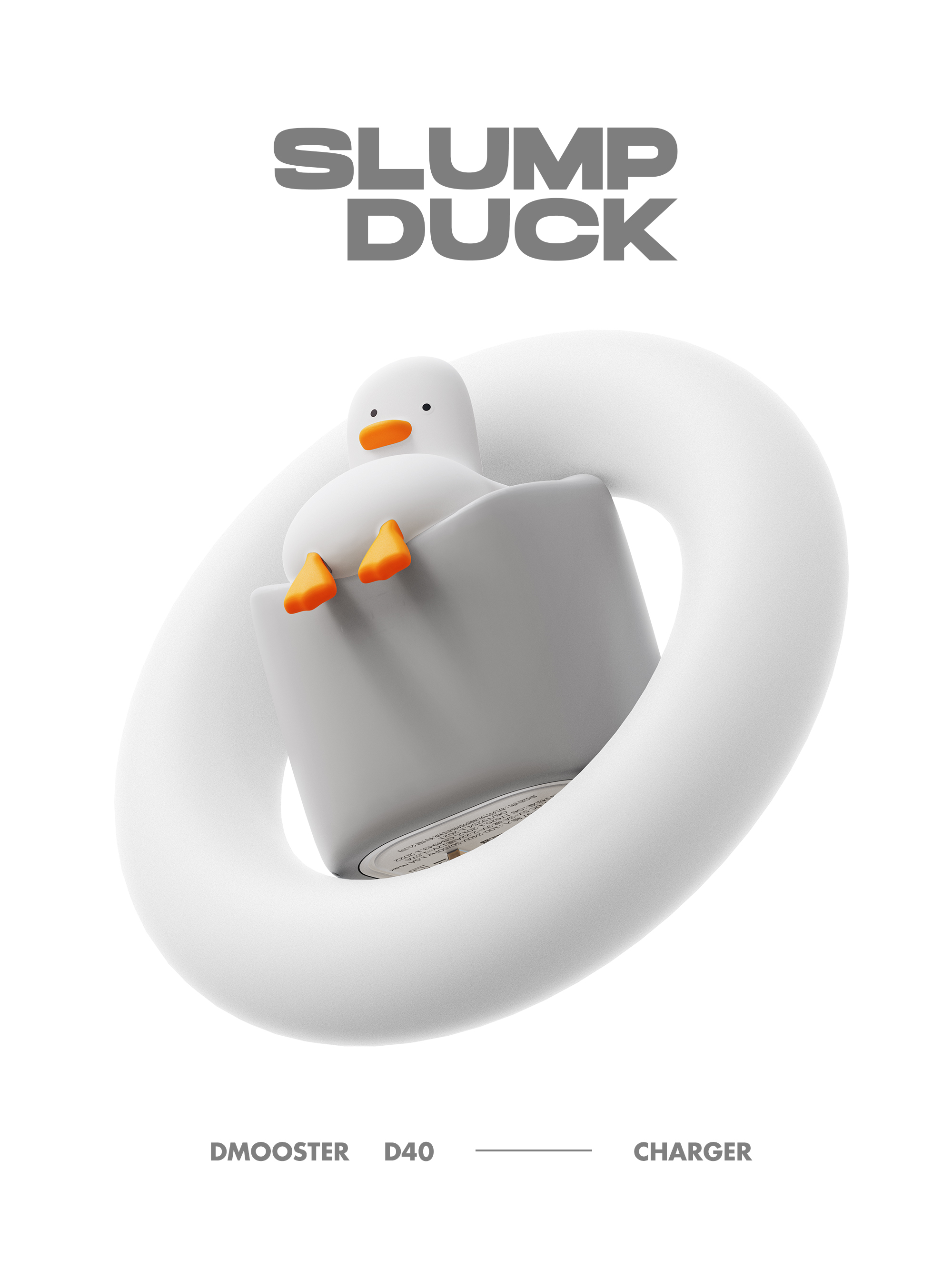 3C products，Big Monster，dmooster，Plug，Charging head，Adapter，brand，lying flat，