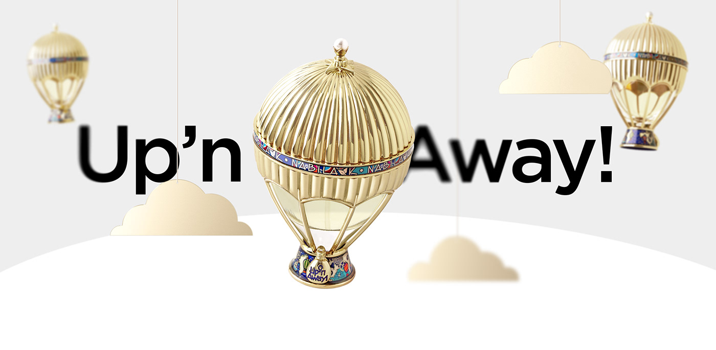 Perfume，Fragrance，Hot Air Balloon，Metal，Luxury and Elegant，