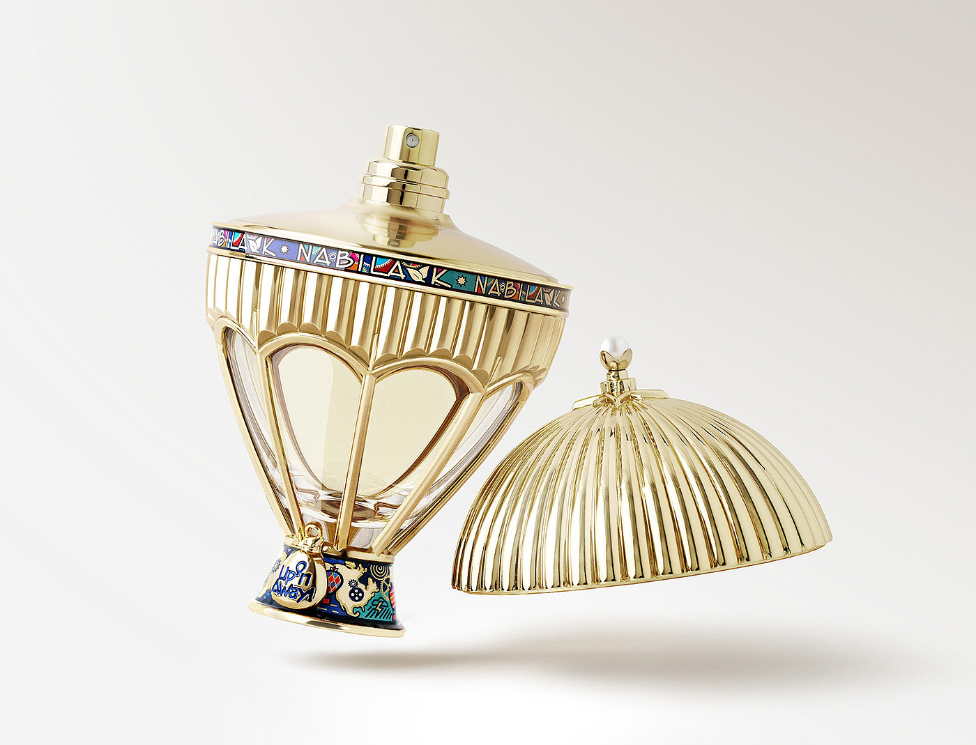 Perfume，Fragrance，Hot Air Balloon，Metal，Luxury and Elegant，