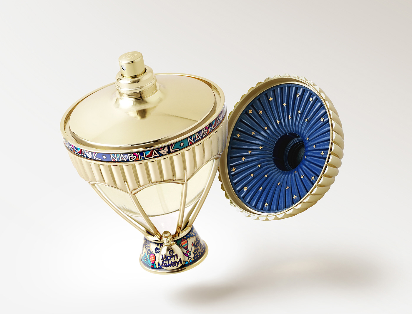 Perfume，Fragrance，Hot Air Balloon，Metal，Luxury and Elegant，