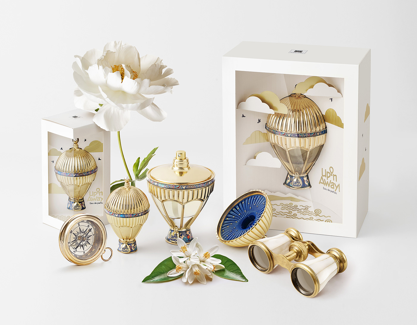 Perfume，Fragrance，Hot Air Balloon，Metal，Luxury and Elegant，