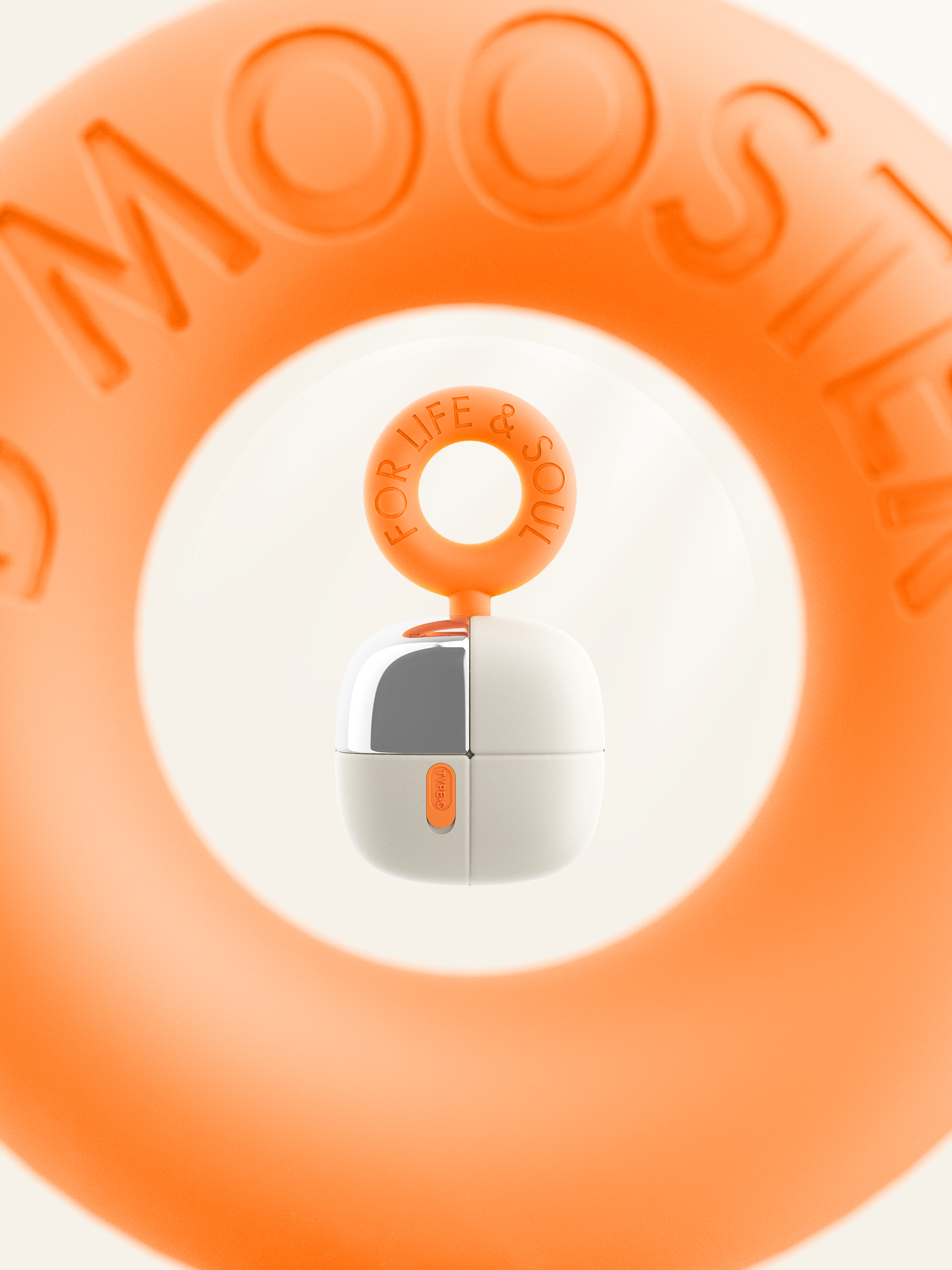 dmooster，Big Monster，Bluetooth headset，Sports headset，industrial design，Render，Chaopin，brand，