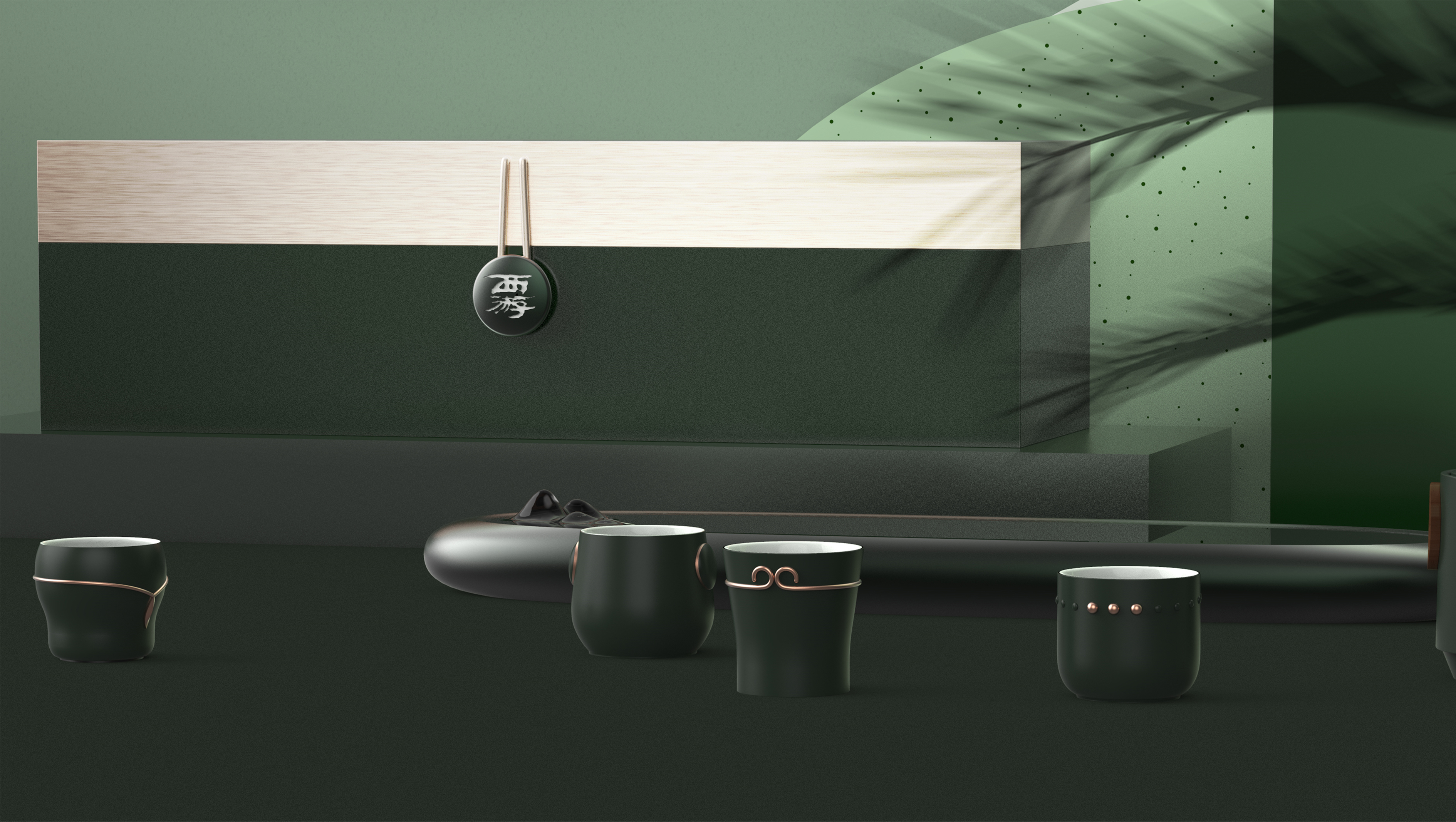 Cultural and creative products，tea set，Journey to the West，Portable tea set，