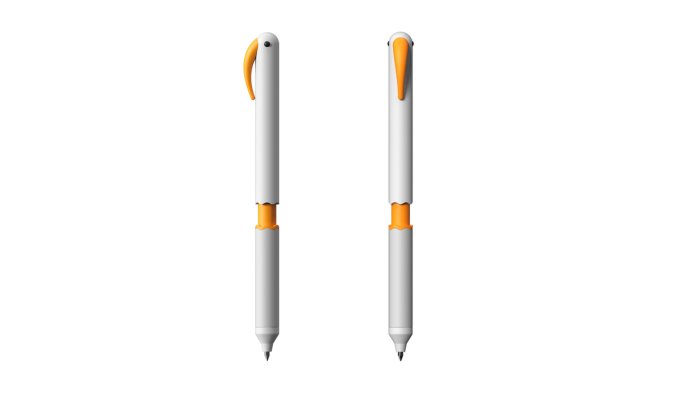 Roller ball pen，Office Supplies，Stationery，Appearance design，Neutral pen design，