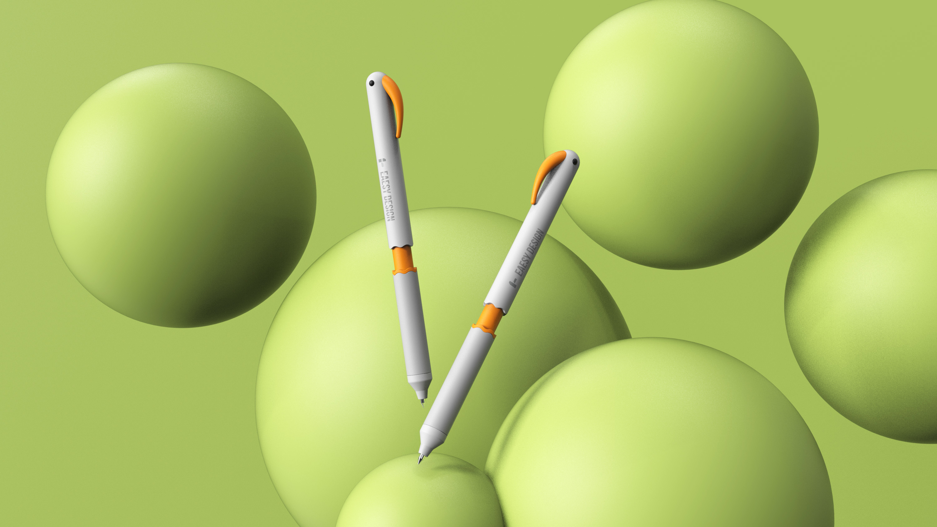 Roller ball pen，Office Supplies，Stationery，Appearance design，Neutral pen design，