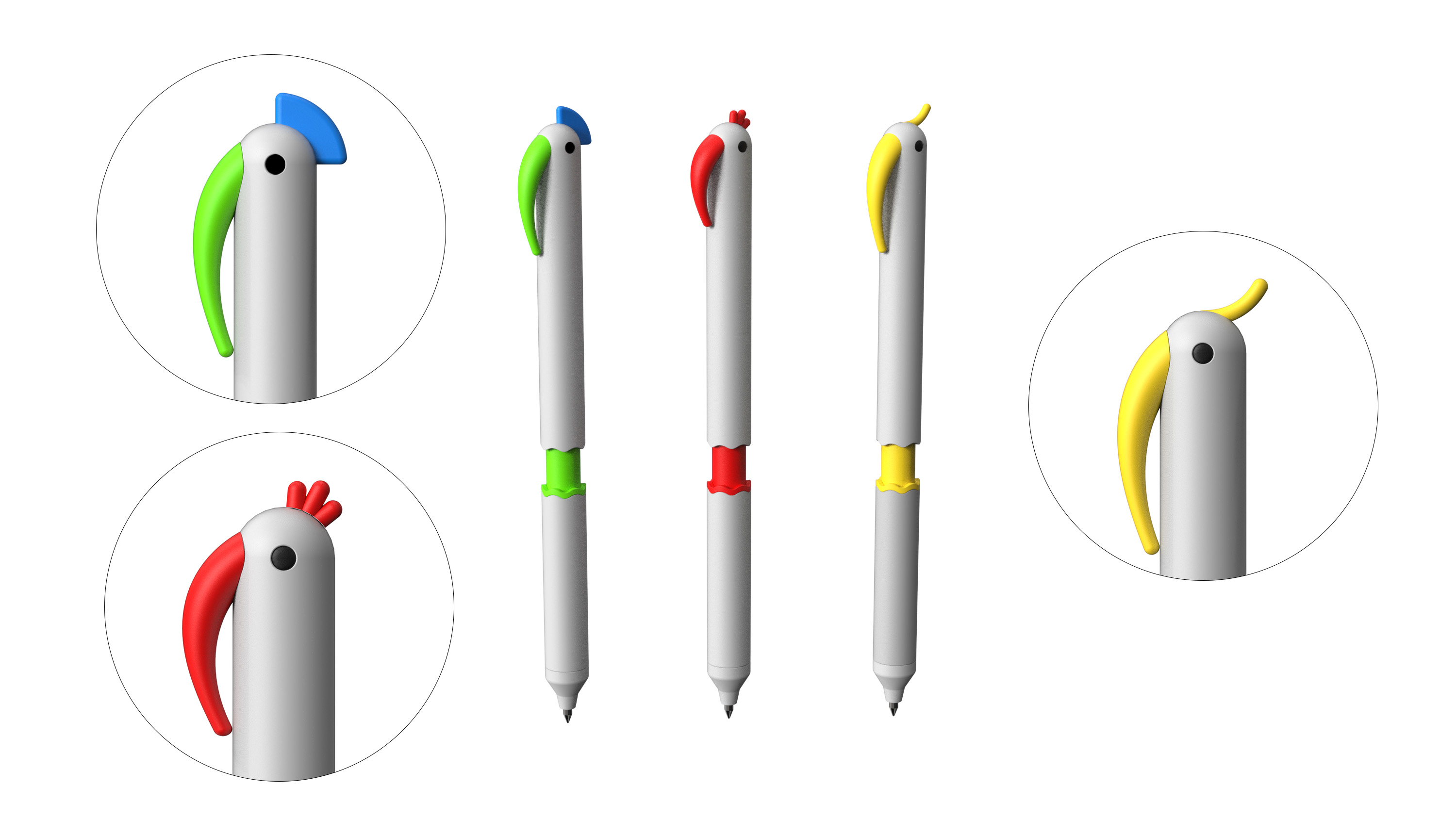 Roller ball pen，Office Supplies，Stationery，Appearance design，Neutral pen design，