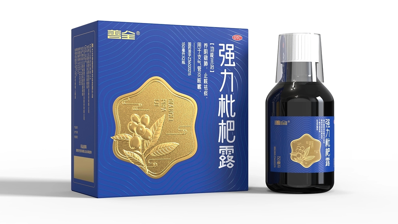 Pharmaceutical Packaging Group，strong loquat dew packaging，Packaging Design of Chinese Medicine，