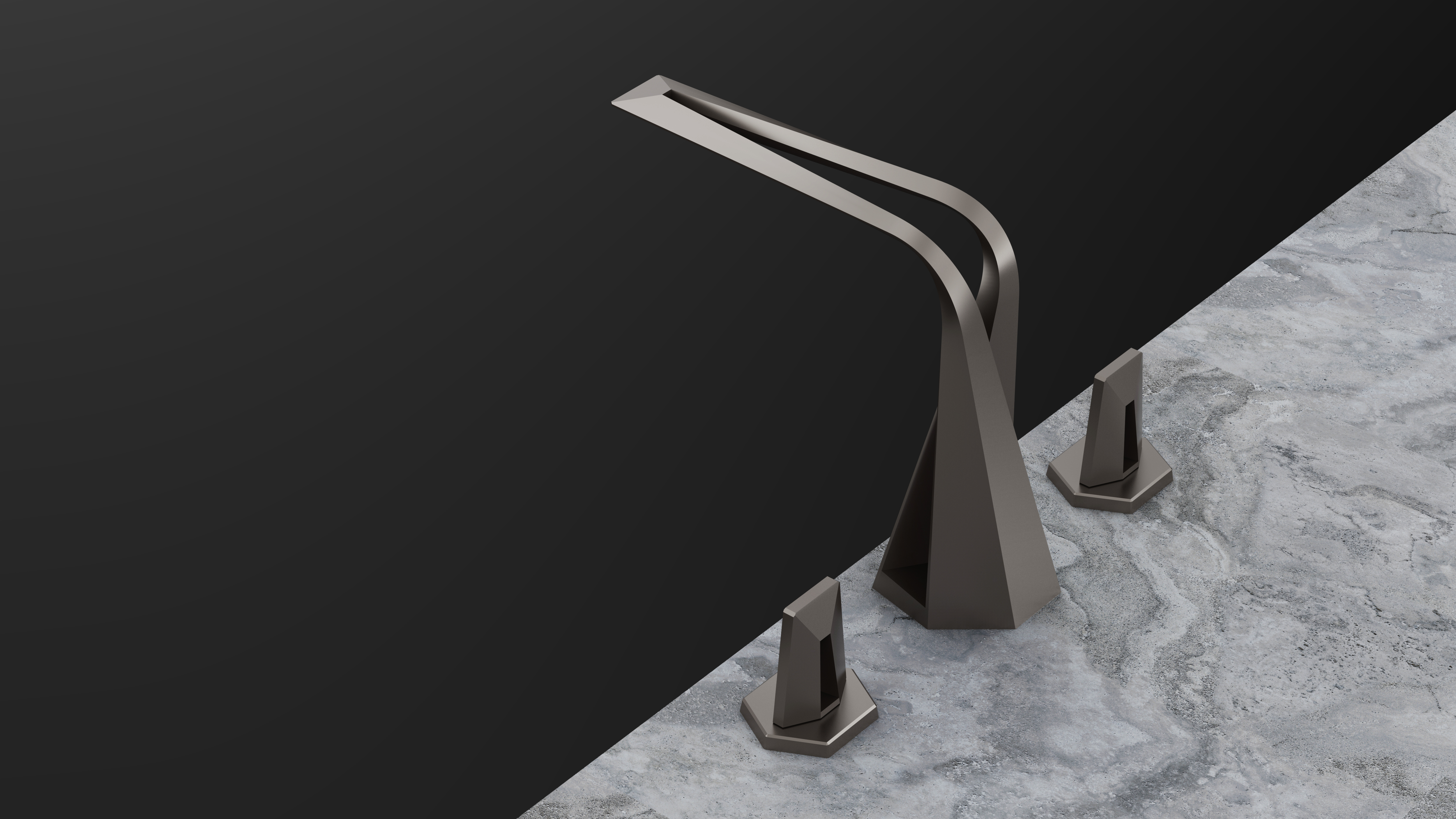 industrial design，bathroom，3D printing，Basin mixer ，