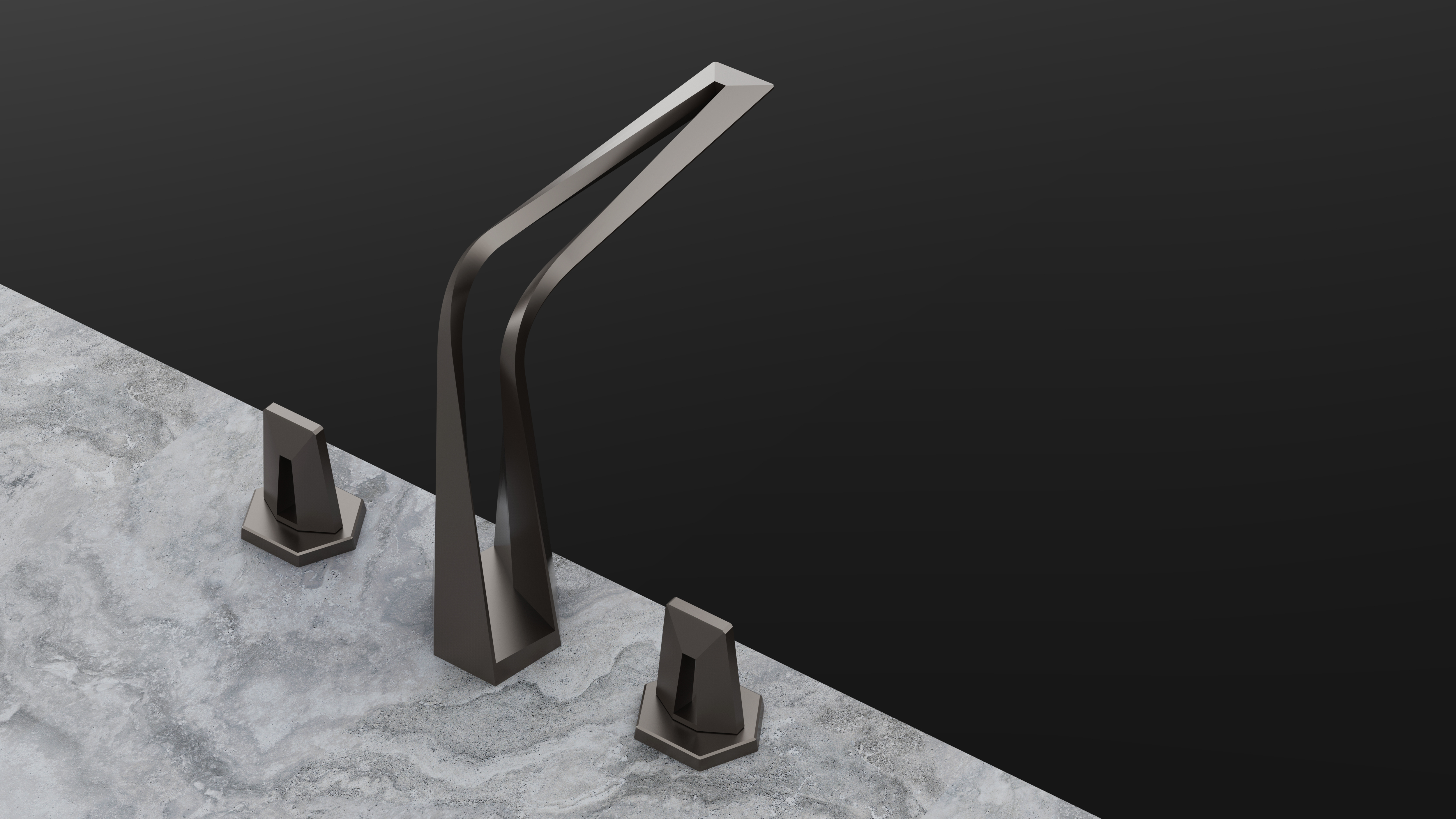 industrial design，bathroom，3D printing，Basin mixer ，