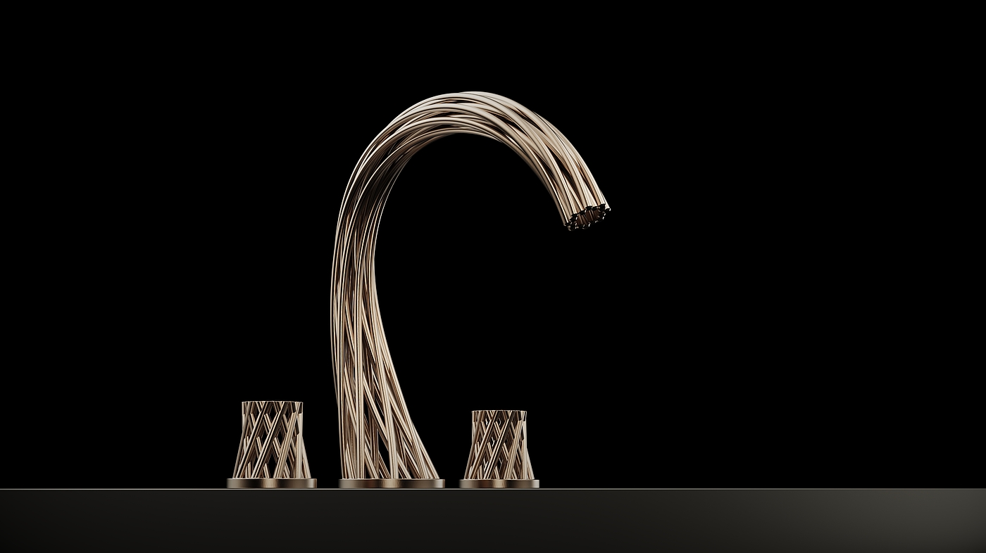 industrial design，3D printing，Basin mixer ，