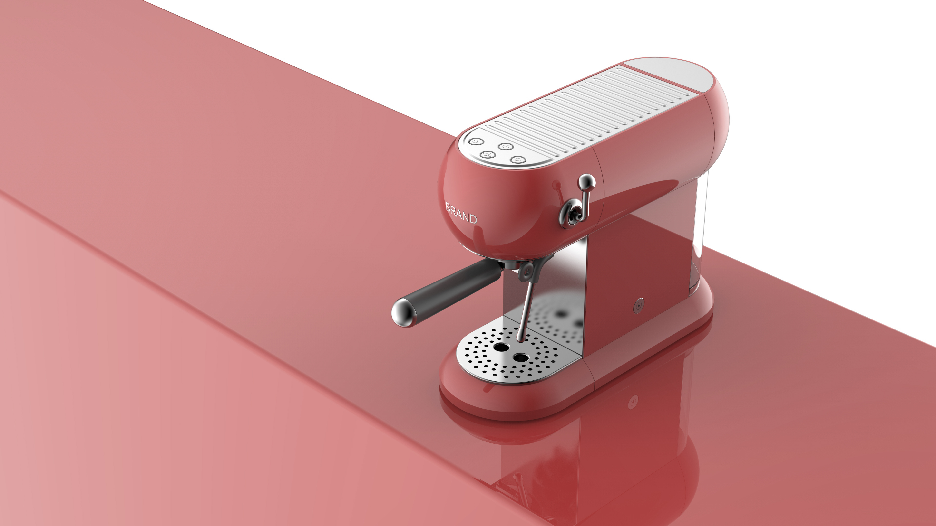 industrial design，Coffee machine，household electrical appliances，Retro style，