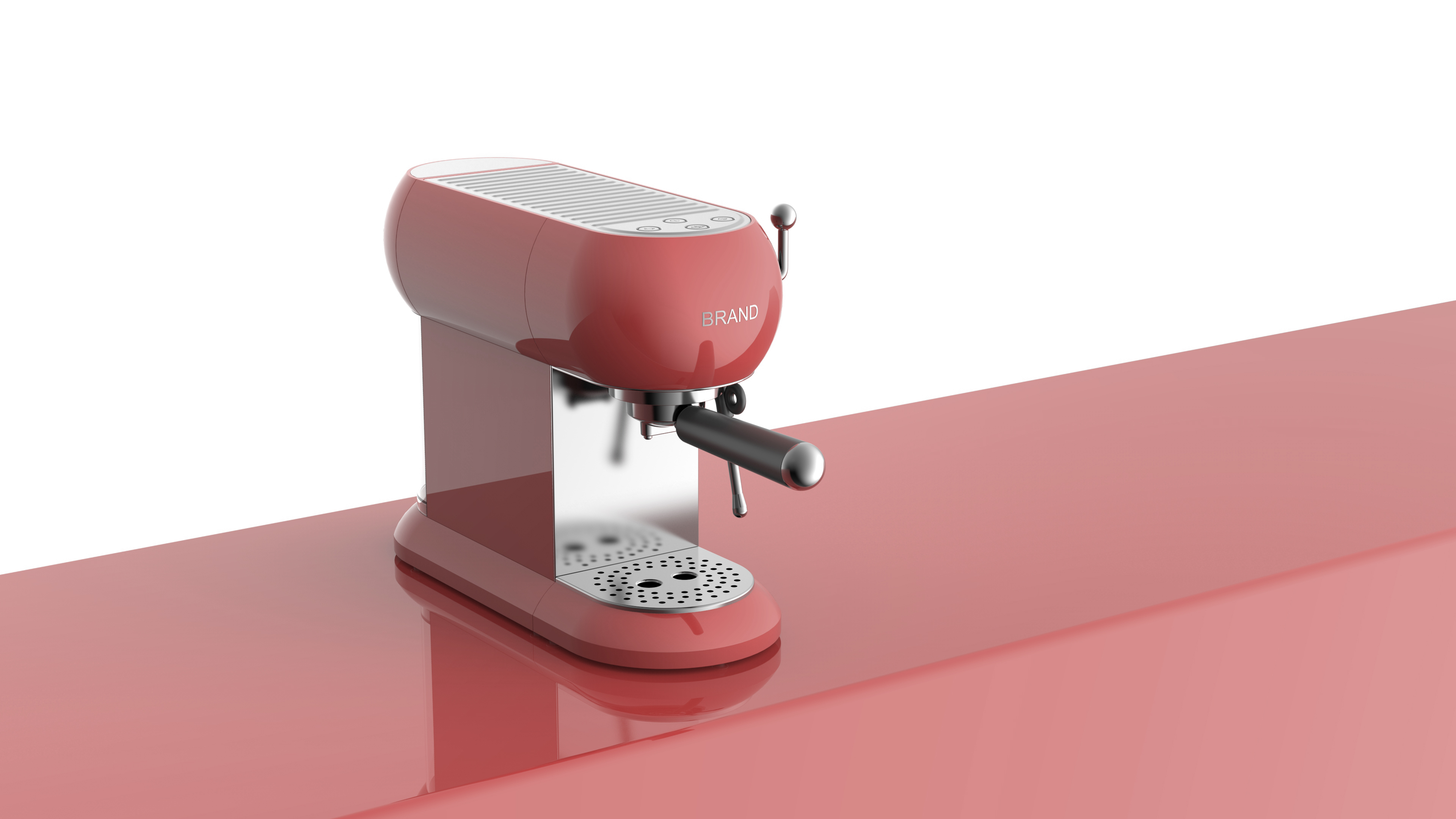 industrial design，Coffee machine，household electrical appliances，Retro style，