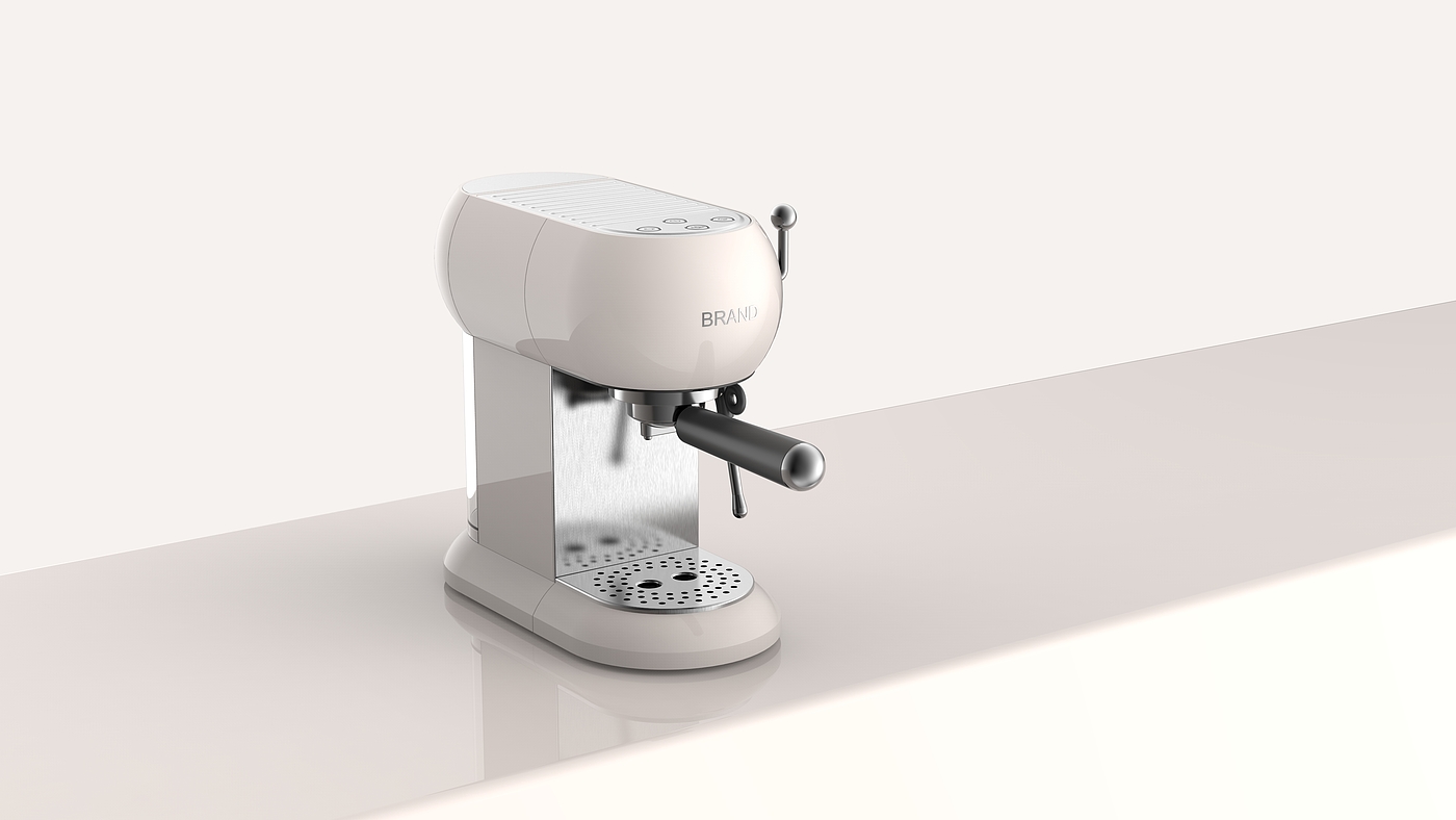 industrial design，Coffee machine，household electrical appliances，Retro style，