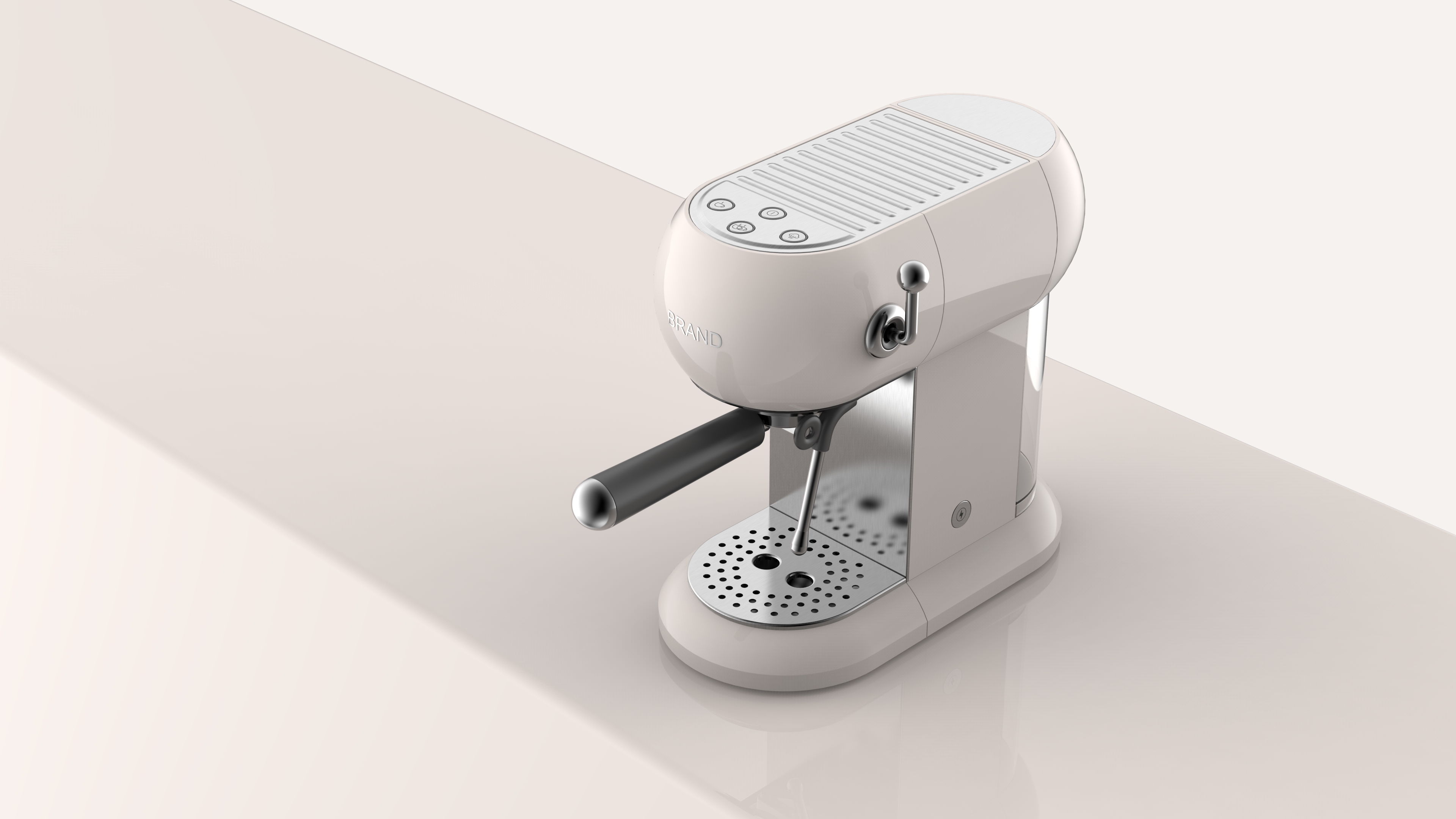 industrial design，Coffee machine，household electrical appliances，Retro style，