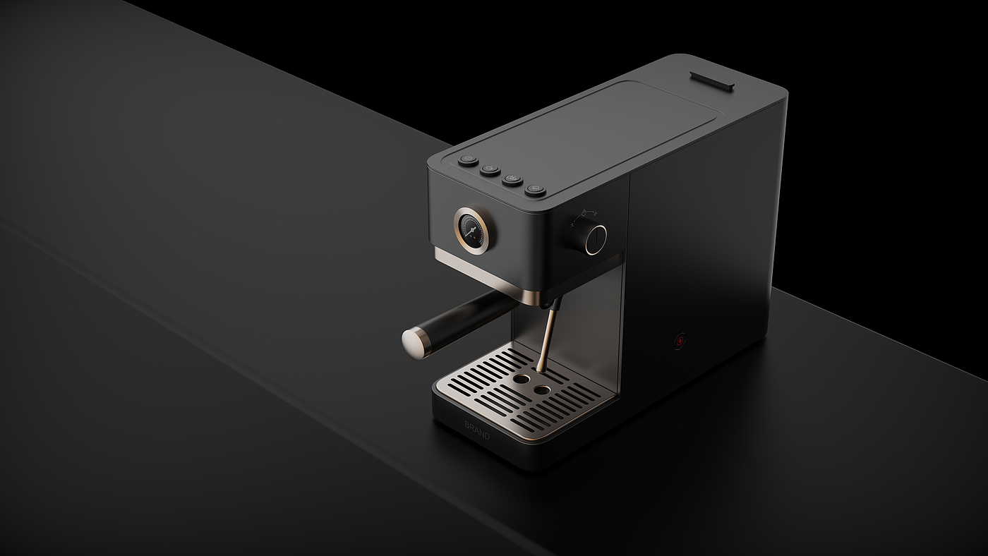industrial design，Coffee machine，Modern simplicity，Light luxury，