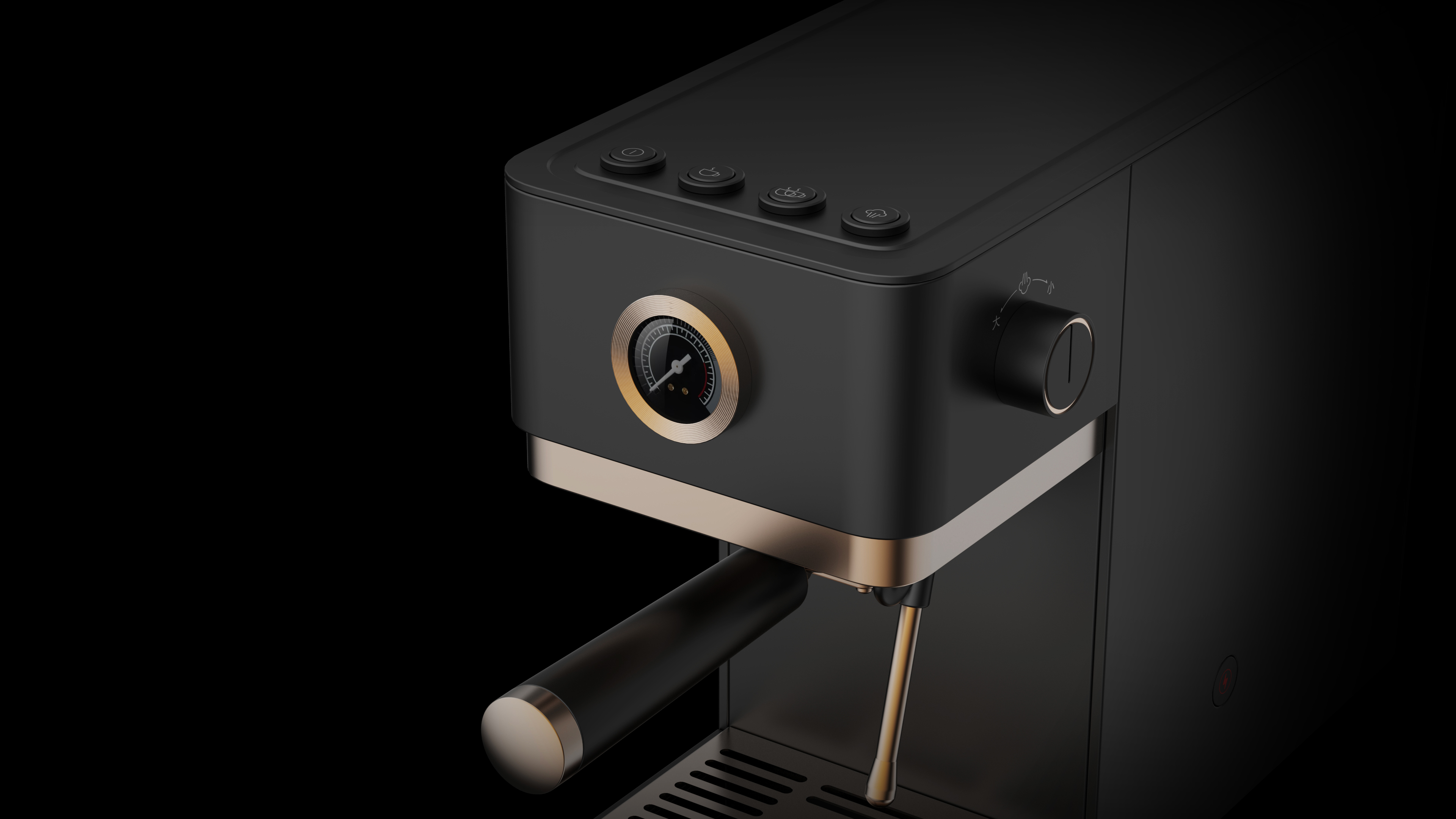 industrial design，Coffee machine，Modern simplicity，Light luxury，