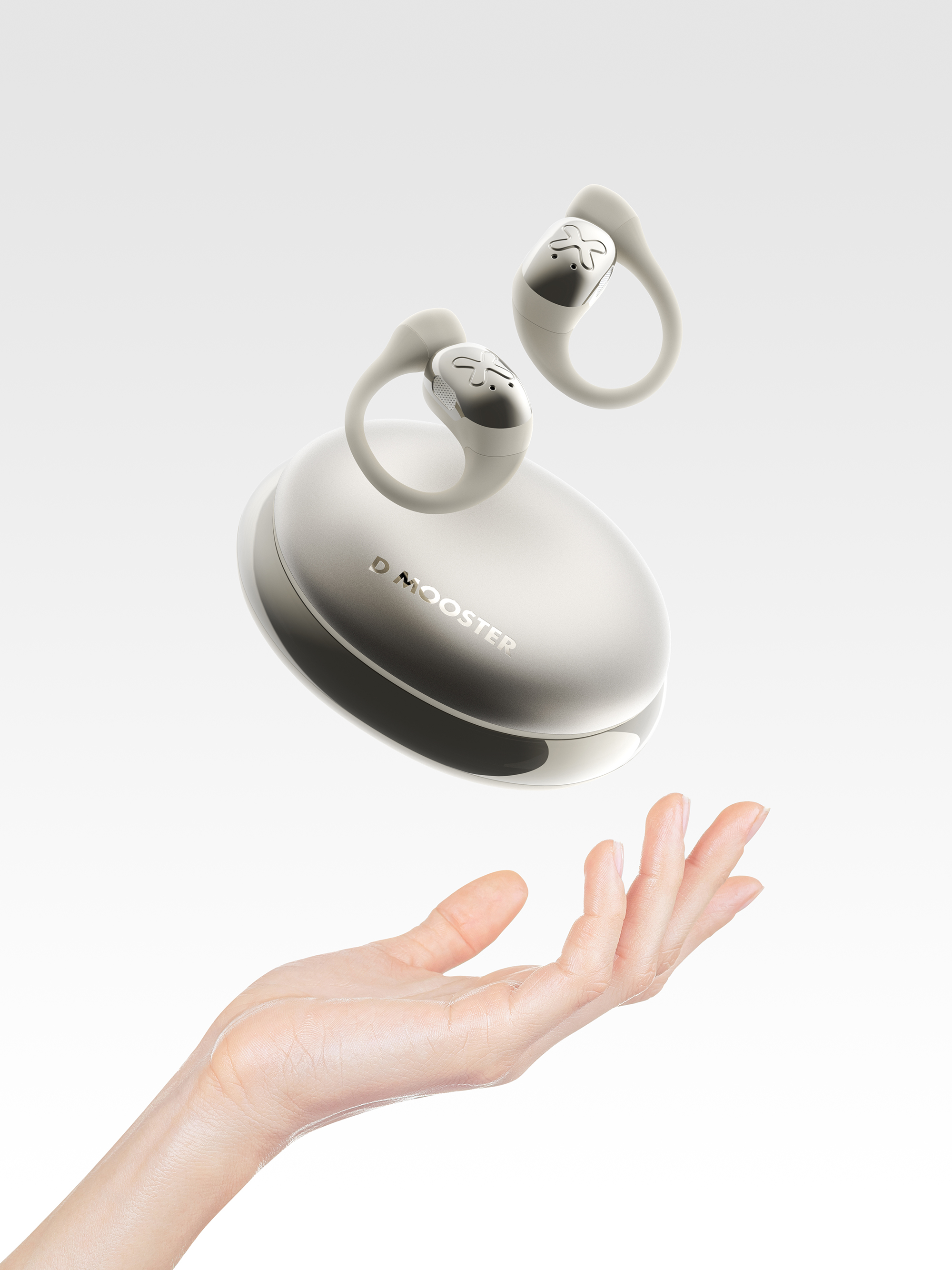 dmooster，Big Monster，Bluetooth headset，ows，Open headphones，industrial design，Render，brand，