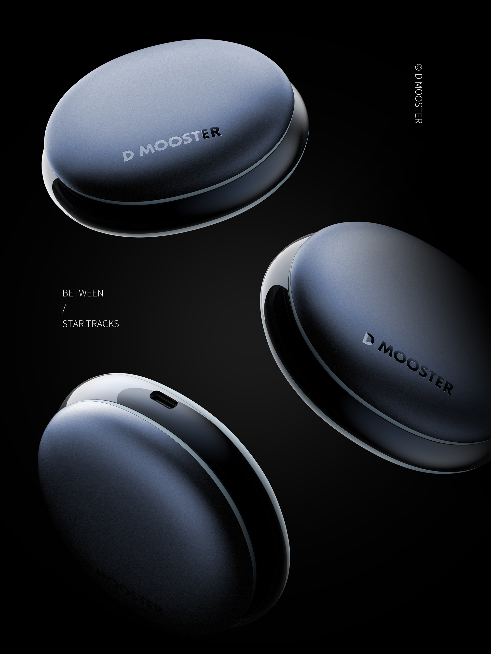 dmooster，Big Monster，Bluetooth headset，ows，Open headphones，industrial design，Render，brand，