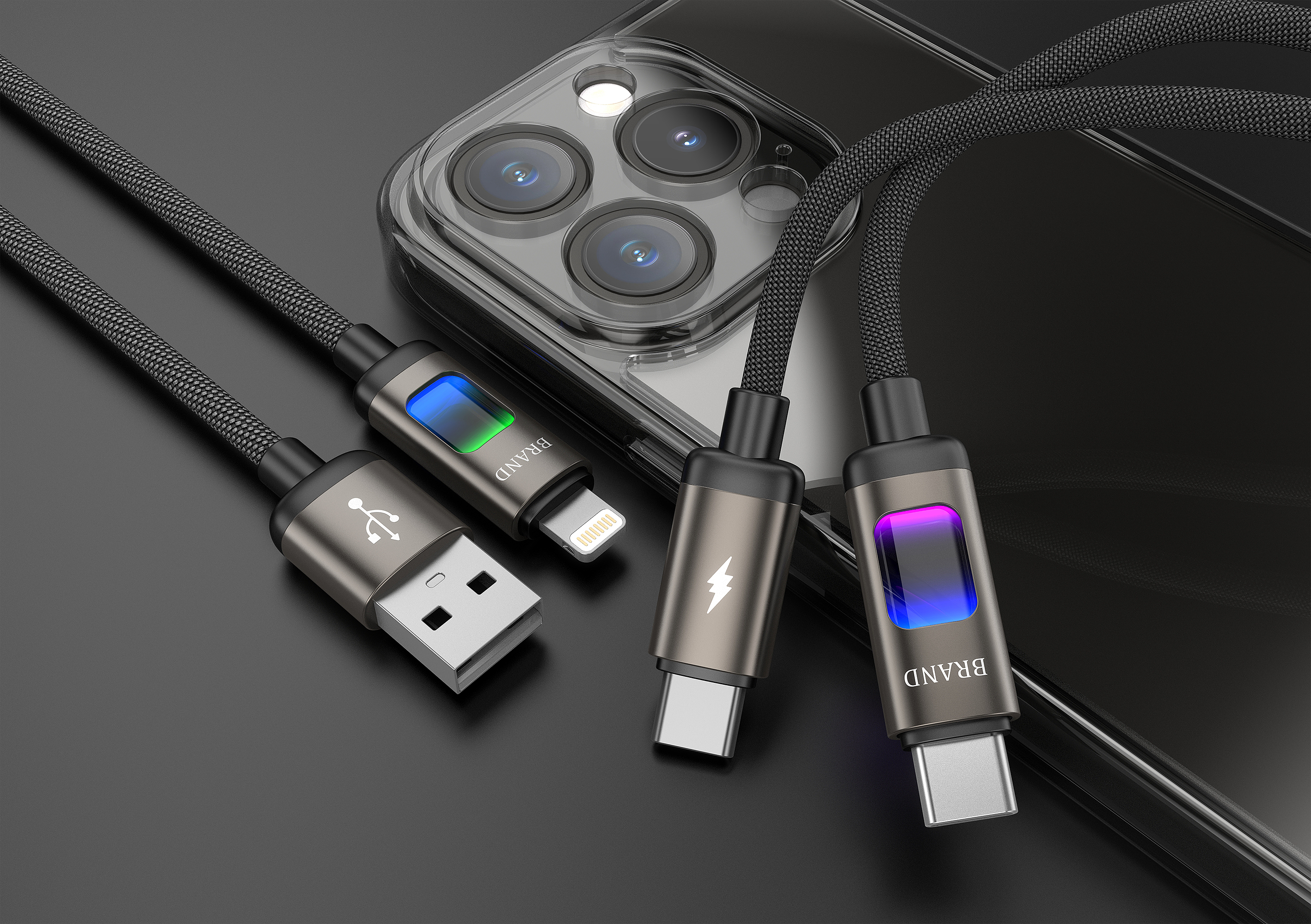 industrial design，product design，Mobile phone accessories 3C，data line，Charging line，Fast charging data line，