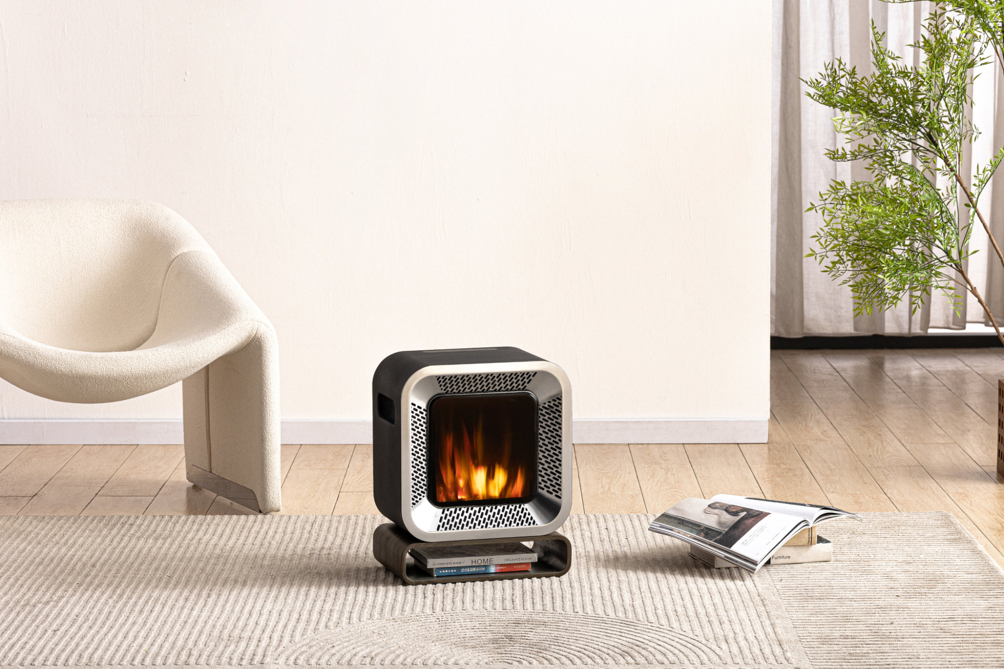 product design，Home appliance design，Electric fireplace，product design，Italian original design，people oriented，