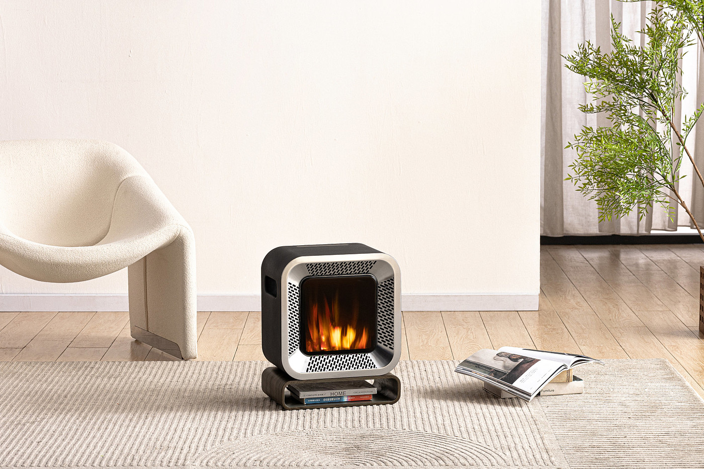 product design，Home appliance design，Electric fireplace，product design，Italian original design，people oriented，