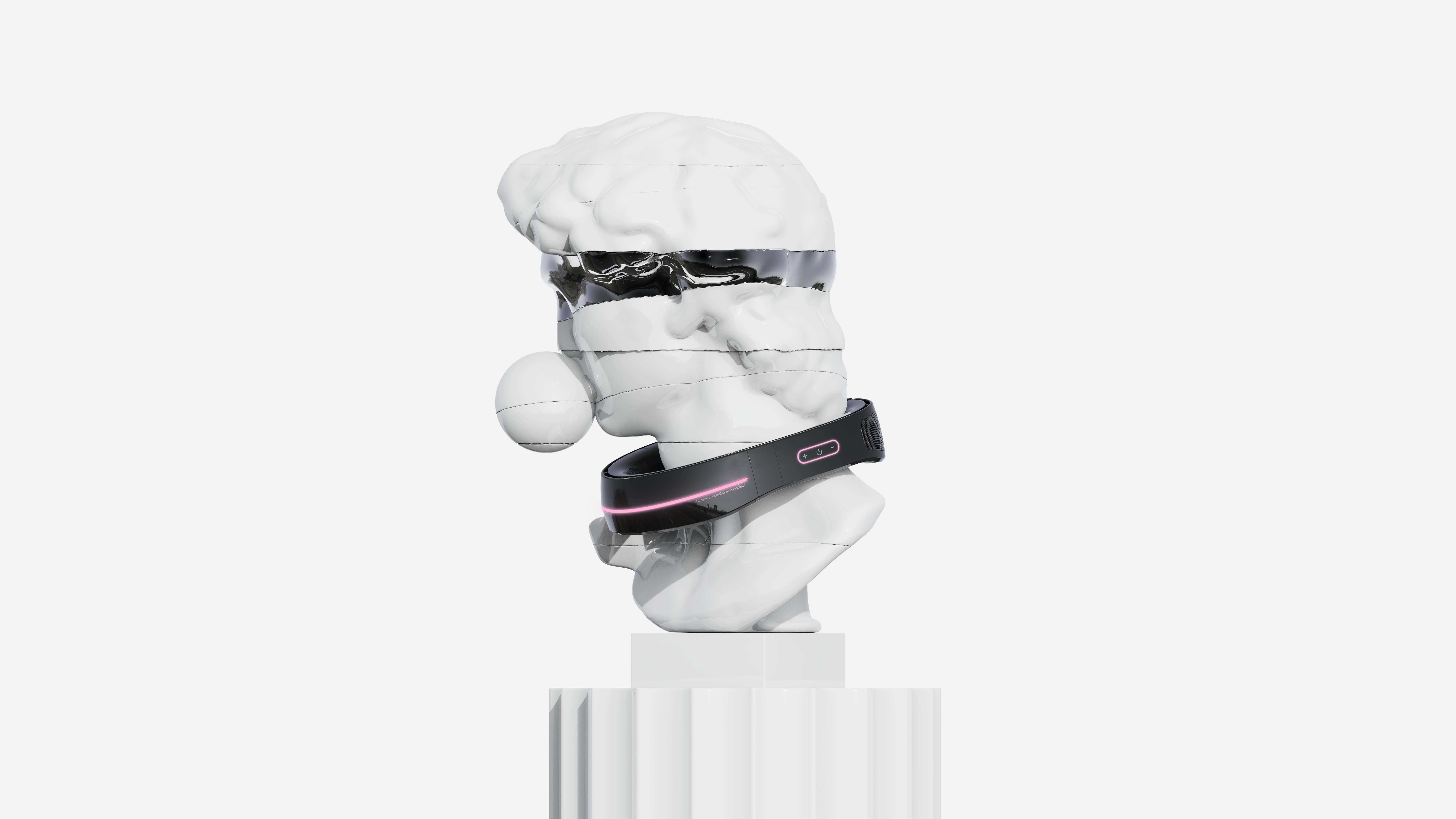 Hanging neck air conditioner，Fan，draft，