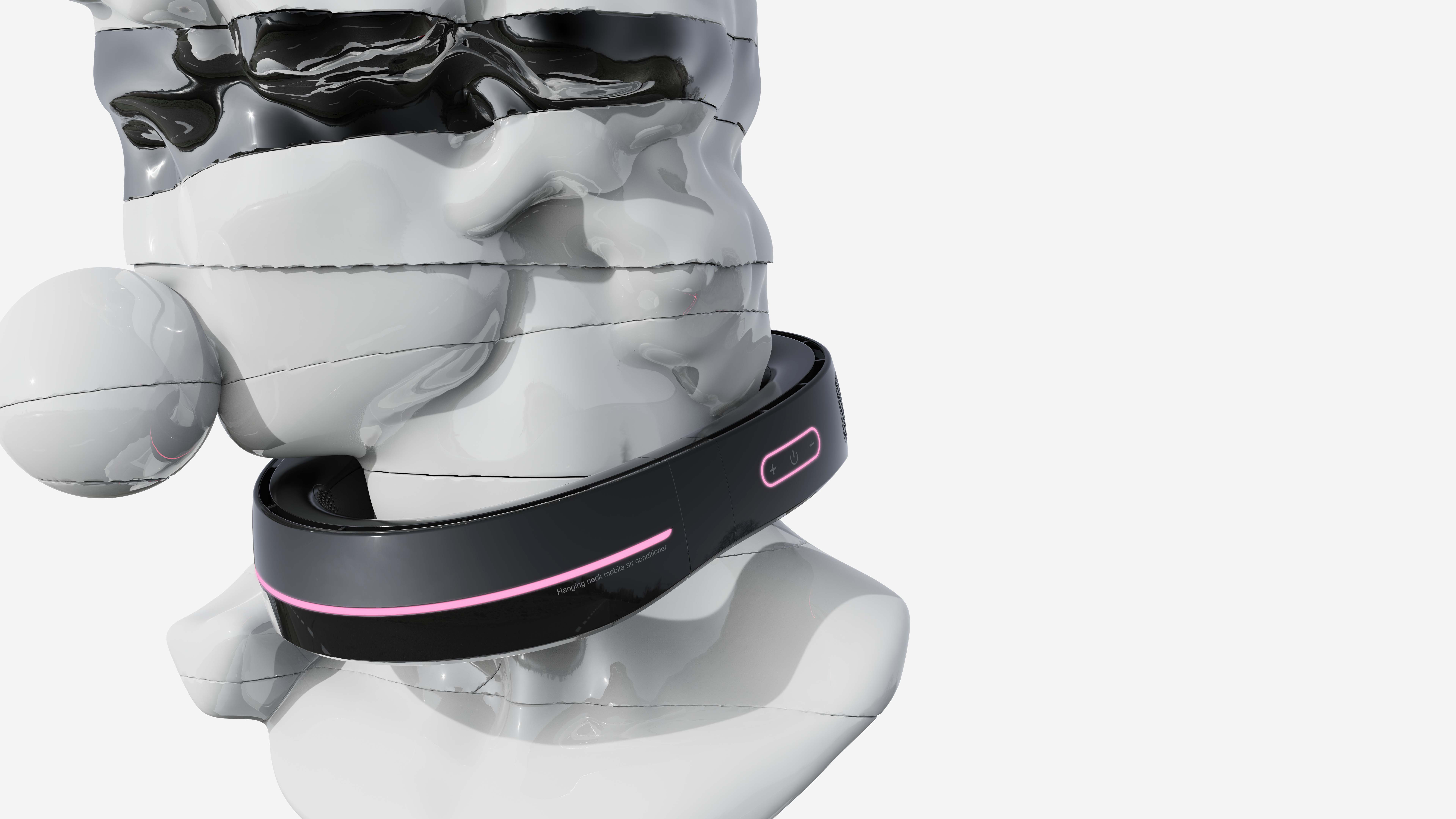 Hanging neck air conditioner，Fan，draft，