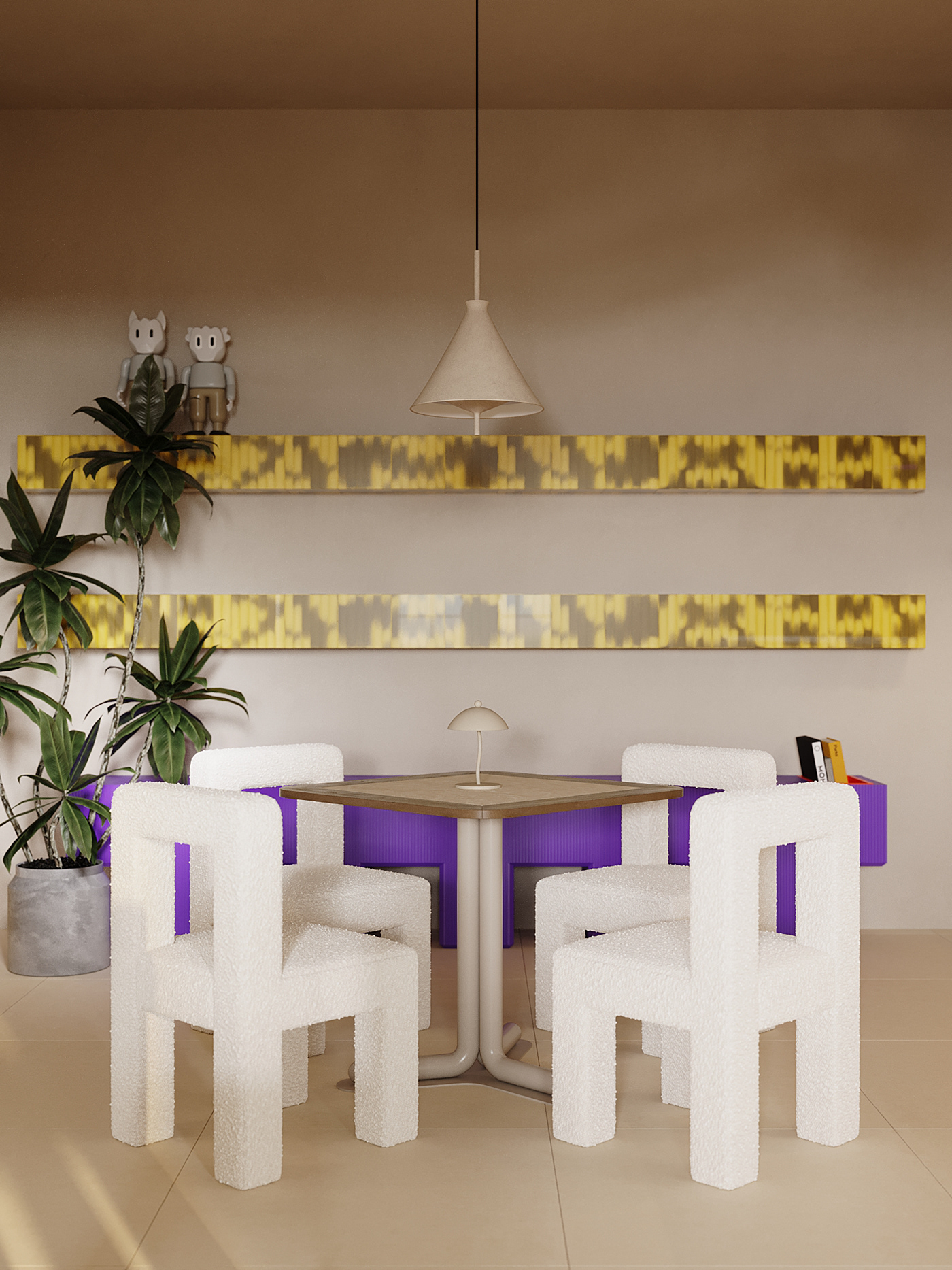 Llama say yes，Artistic beauty，café，The Color Story，lamps and lanterns，