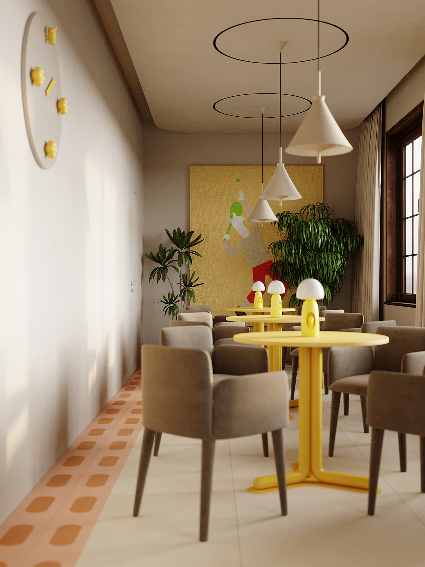 Llama say yes，Artistic beauty，café，The Color Story，lamps and lanterns，