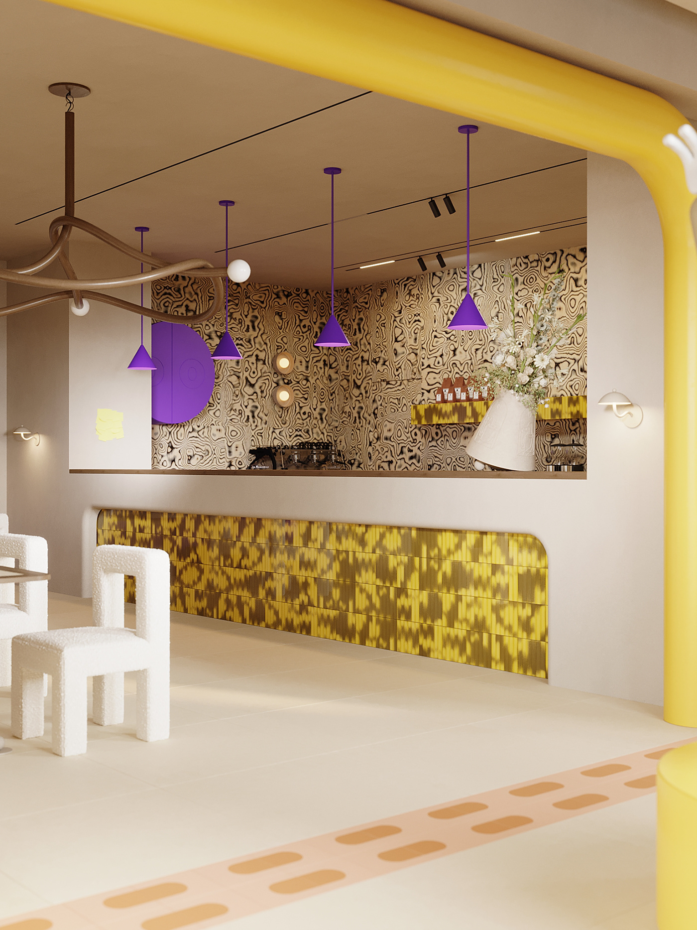 Llama say yes，Artistic beauty，café，The Color Story，lamps and lanterns，