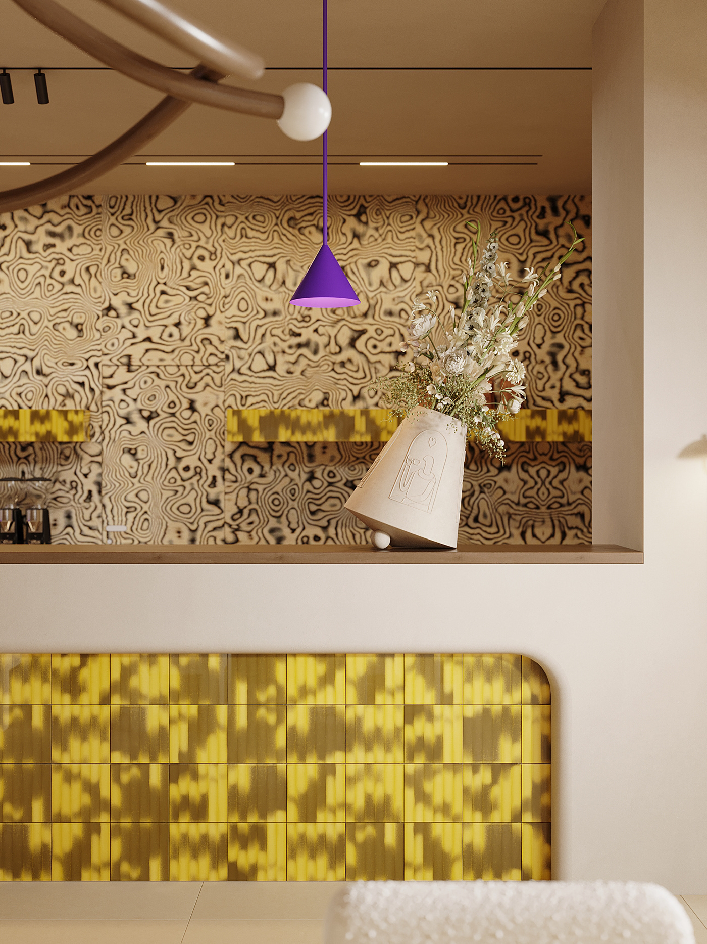 Llama say yes，Artistic beauty，café，The Color Story，lamps and lanterns，