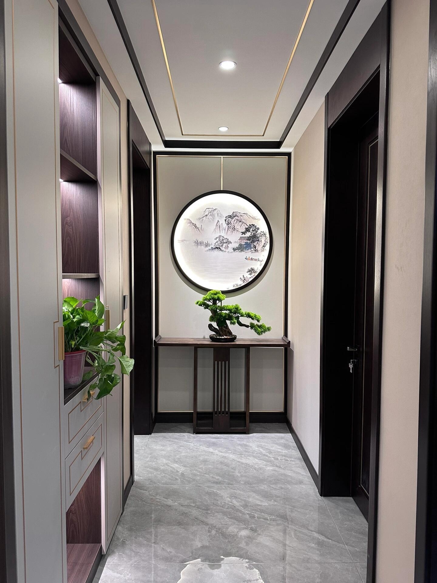 #New Chinese style，# Whole case design，# The look of home，# Linxia Decoration Design，